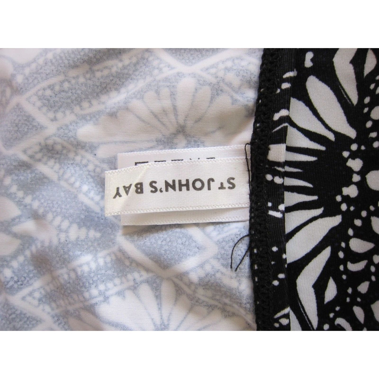 Swims St Johns Bay Black White Floral Paisley Halter Swim Tankini Top 14 Womens Swimsuit Size XL / US 12-14 / IT 48-50 - 6 Thumbnail