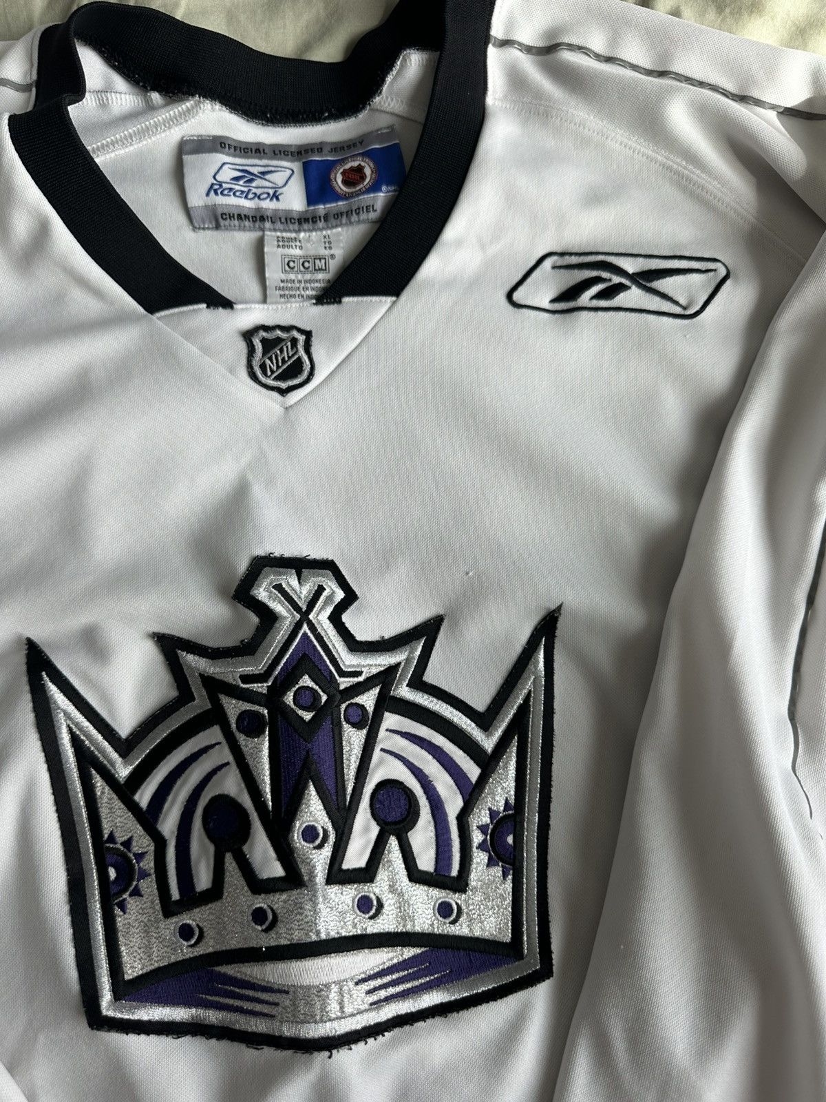 Reebok × Vintage Vintage La Kings rebook crown jersey Size US XL / EU 56 / 4 - 4 Thumbnail