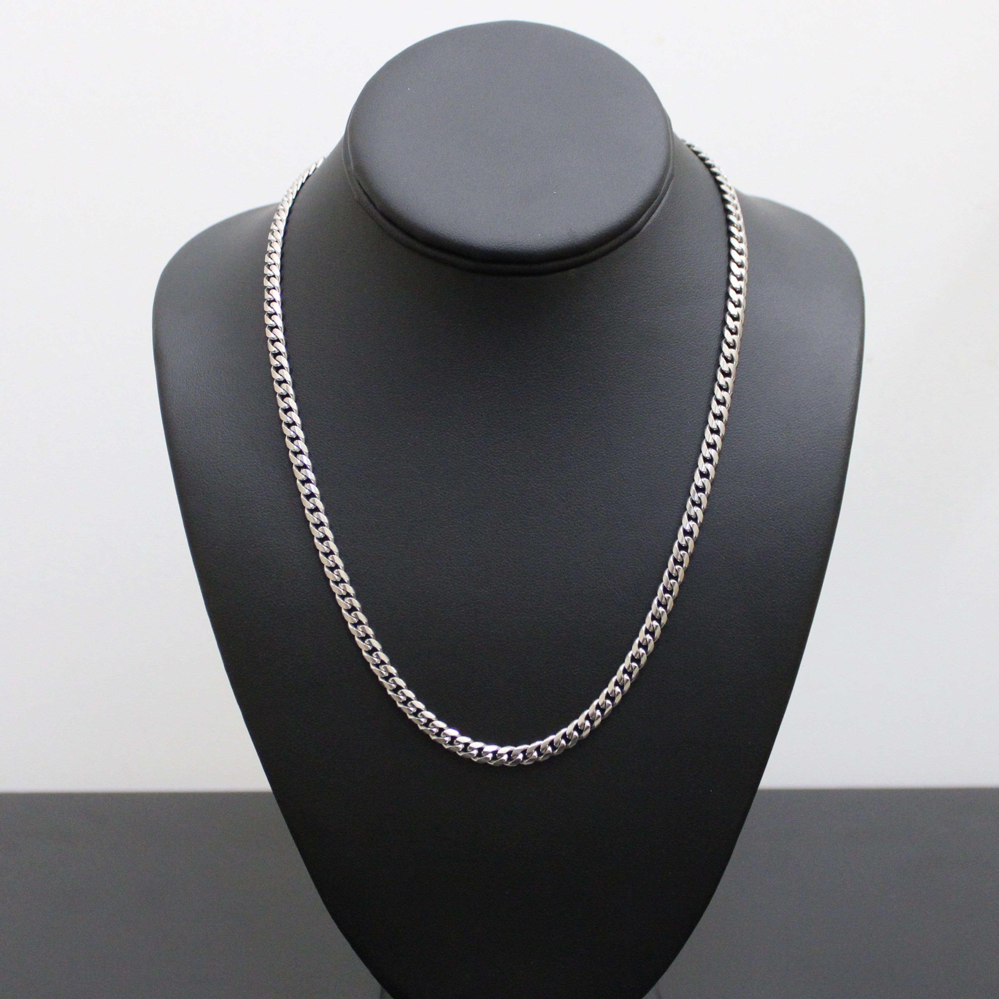 Jewelry Silver 5mm Cuban Link Chain 18" 20" 22" Size ONE SIZE - 1 Thumbnail