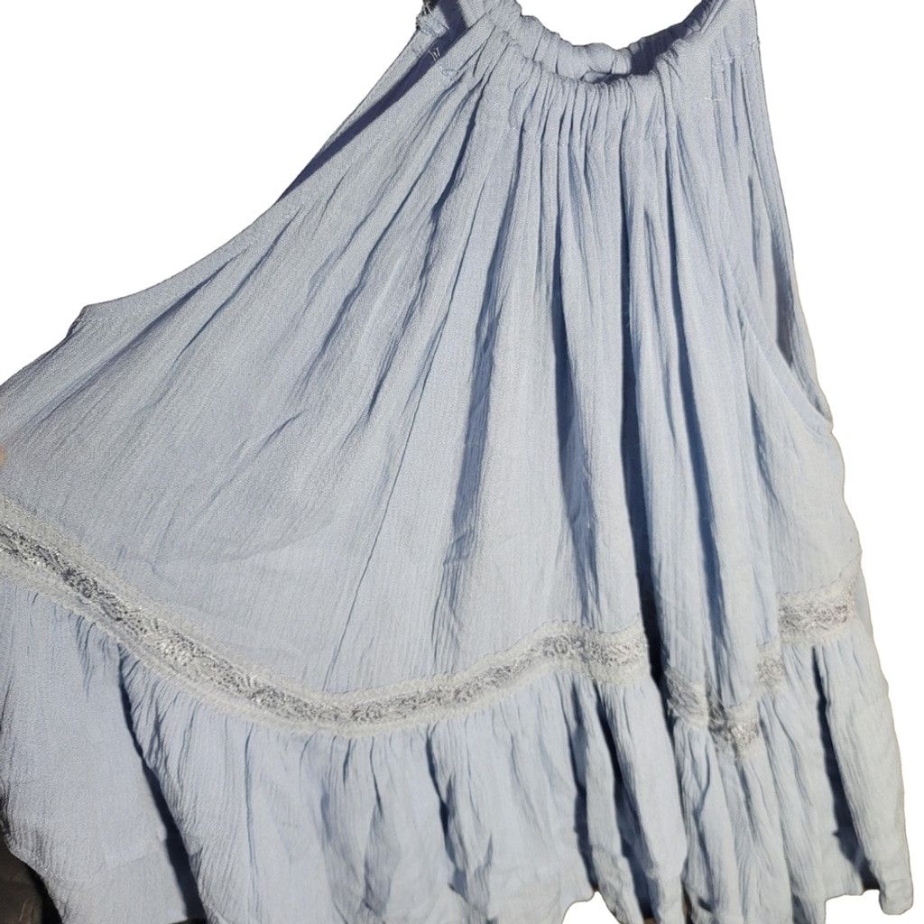 Other NWT Illa Illa Flowy Blue Blouse with Lace Detailing Size L / US 10 / IT 46 - 7 Thumbnail