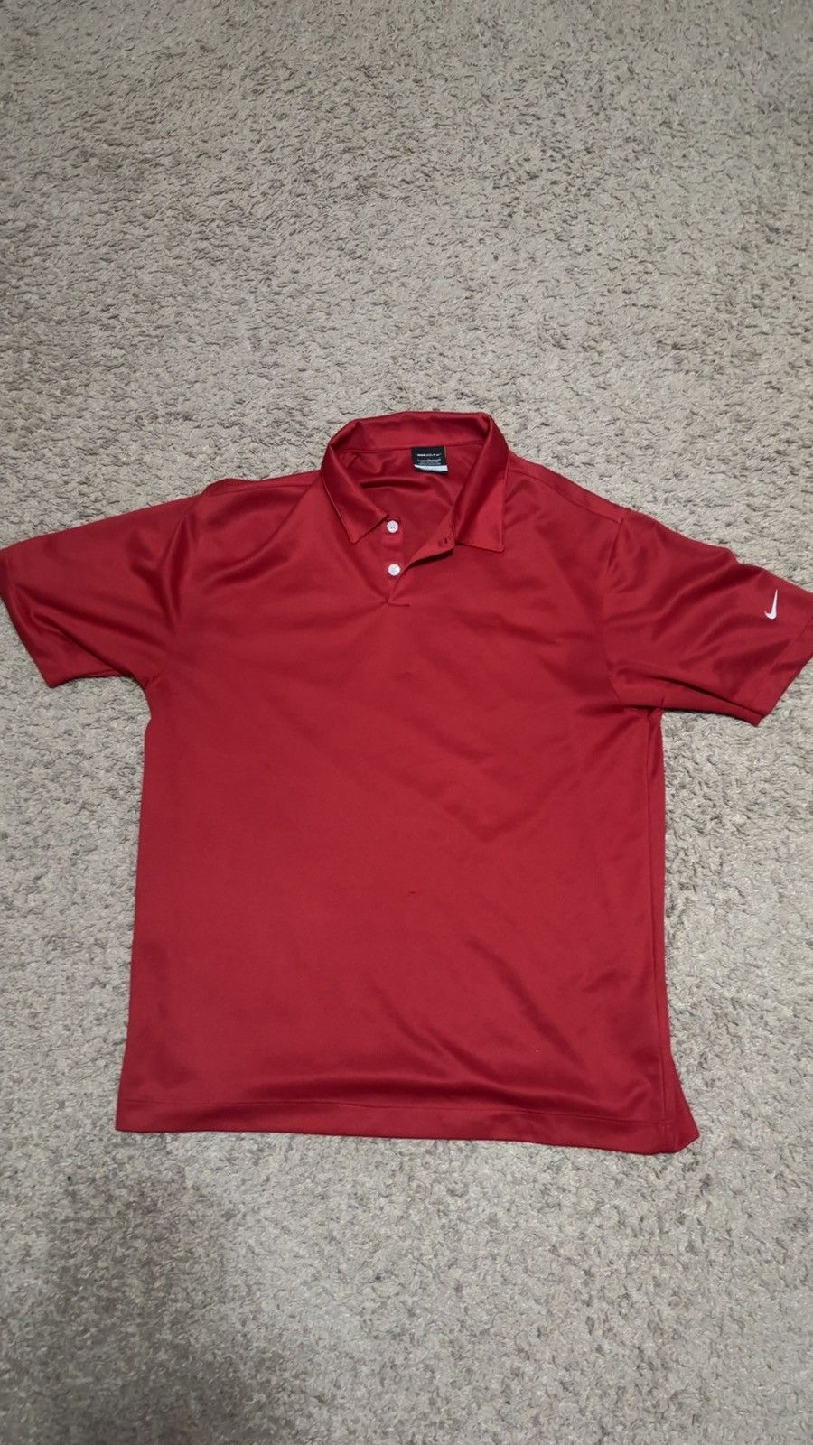 Nike Nike Red Golf Polo dri-fit used vintage Size Large Size US L / EU 52-54 / 3 - 1 Thumbnail