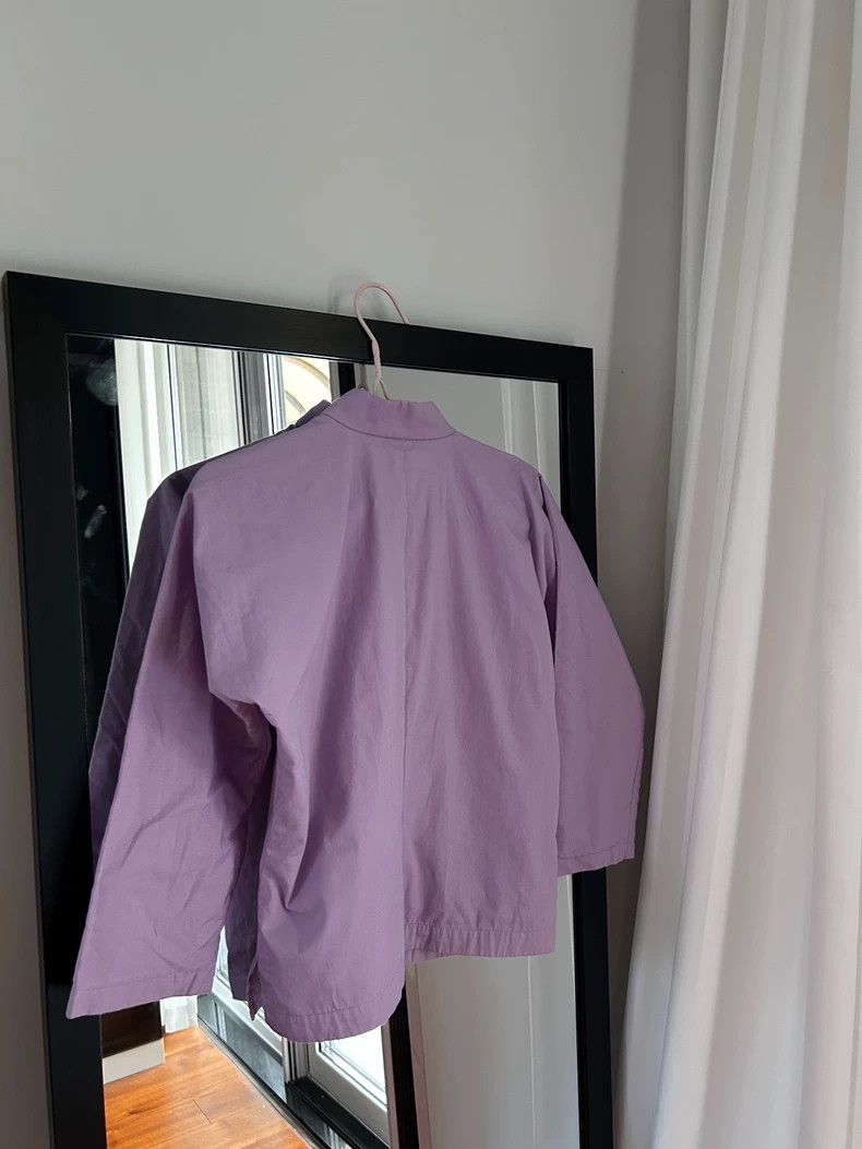 Comme des Garcons Comme des Garcons Purple Chinese-style vertical collar obl Size S / US 4 / IT 40 - 5 Thumbnail