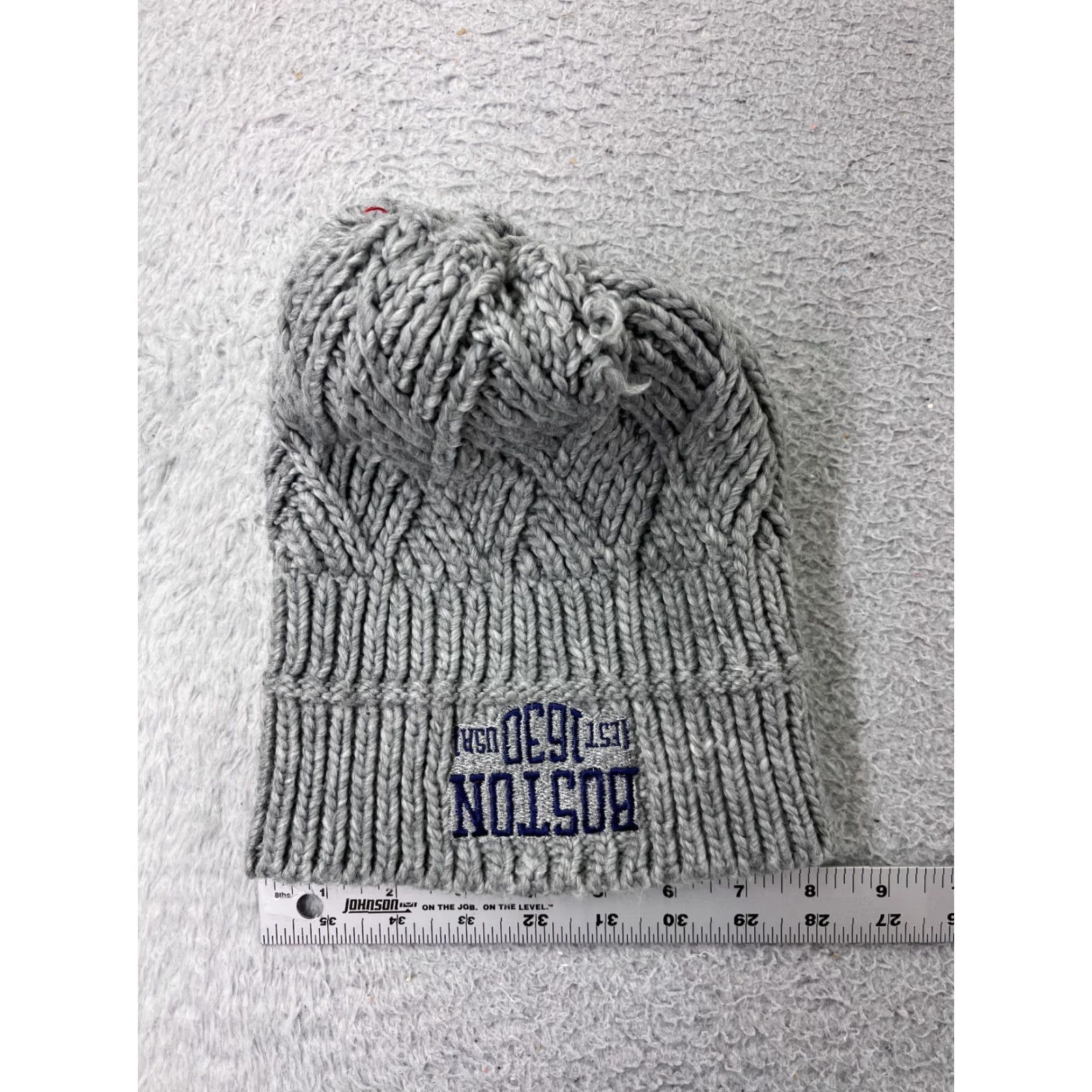 Vintage APOLLO Beanie Hat Adult One Size Gray 100% Acrylic Beanie Unisex Mens Womens Outdoor Ski Fall Winter Size ONE SIZE - 5 Thumbnail