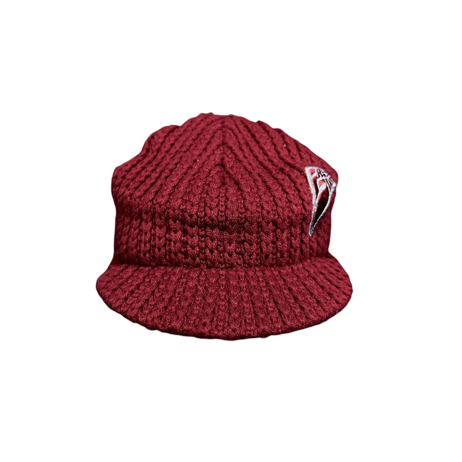 Freshjive Vintage Y2K Freshjive Red Knit Brimmed Skater Hat - Dark Red Size ONE SIZE - 1 Thumbnail
