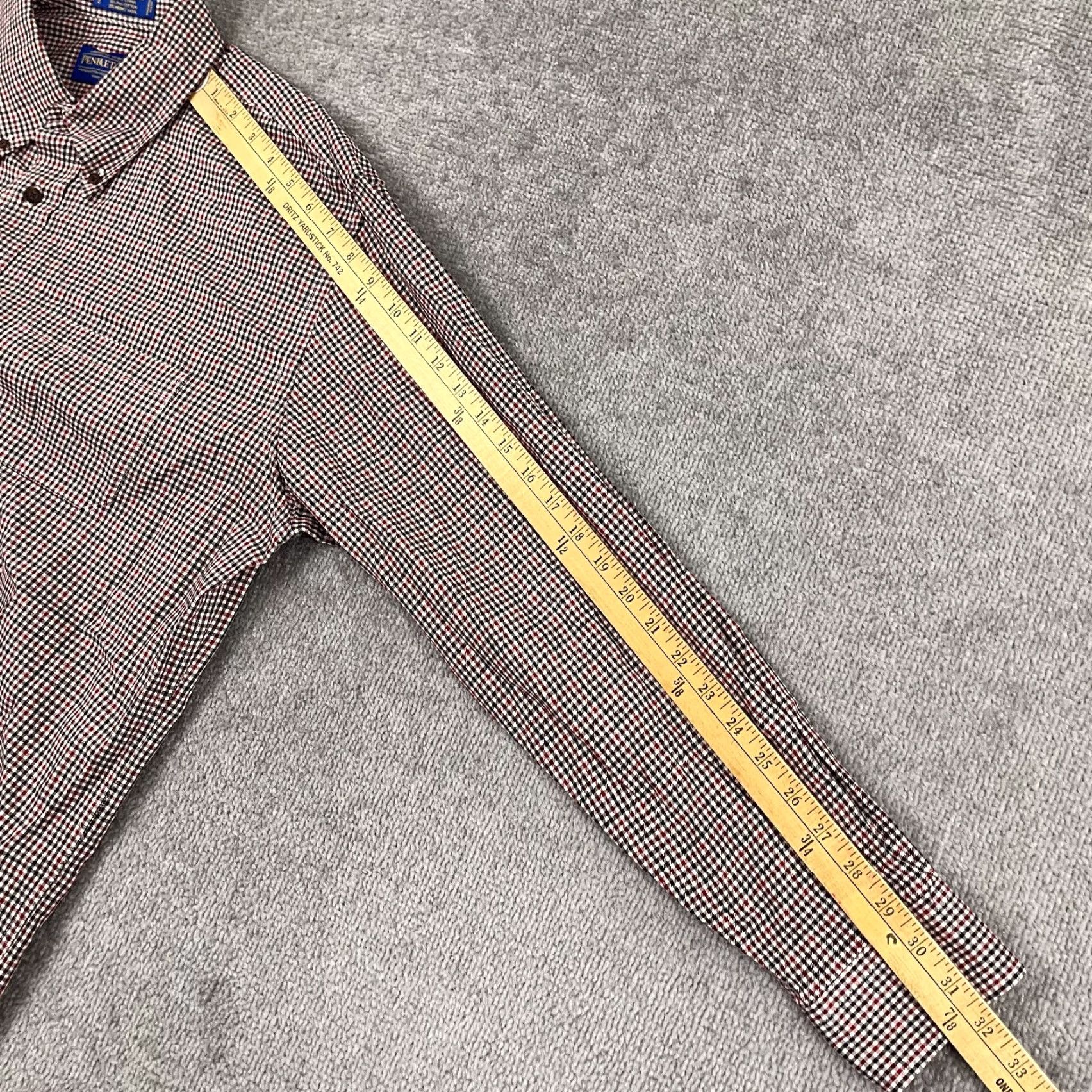 Pendleton VINTAGE Pendleton Canterbury Cloth Shirt Mens XL Plaid Button-Down Wool Blend Button-Up Size US XL / EU 56 / 4 - 5 Thumbnail