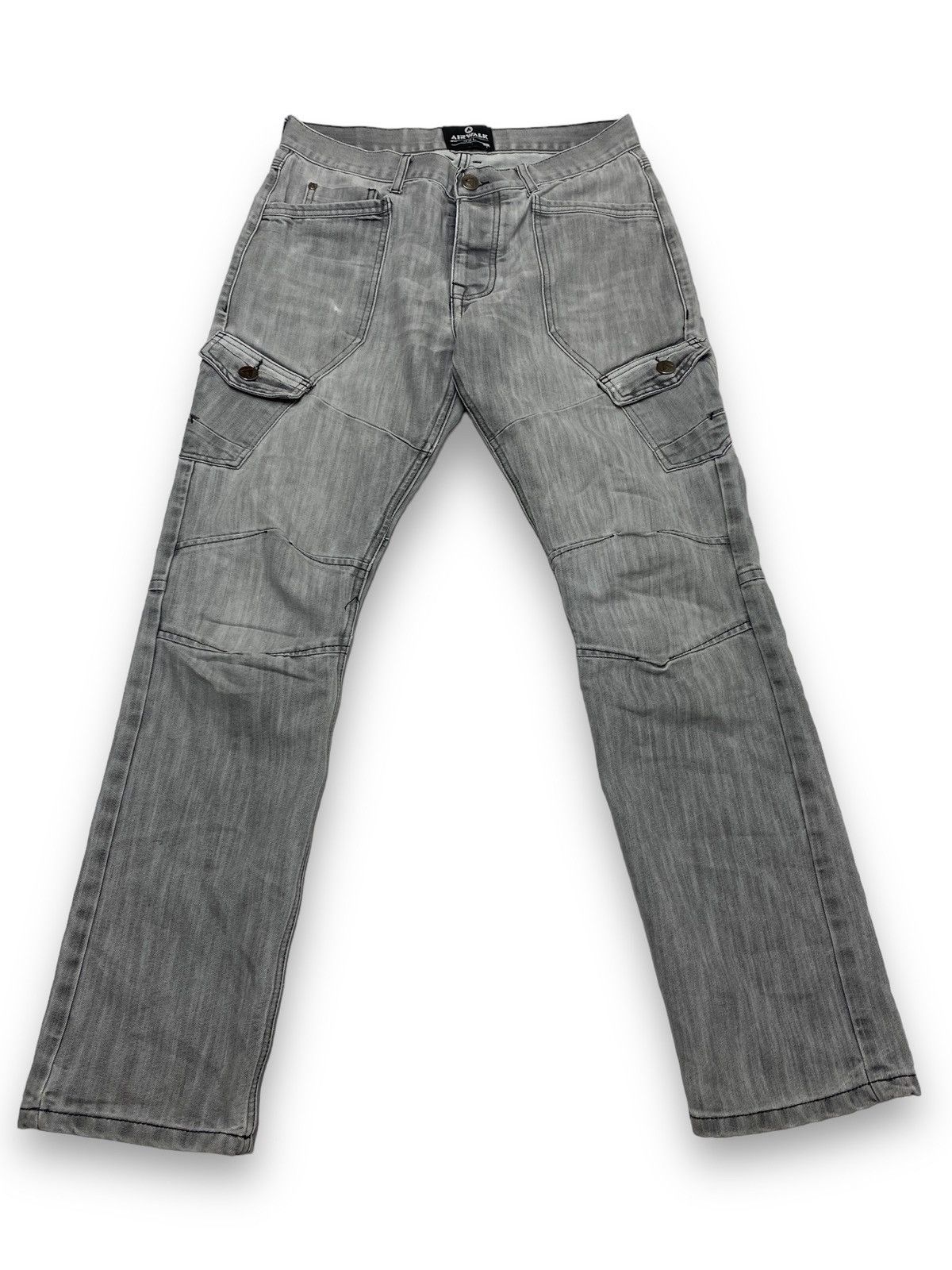 Jean Vintage AIRWALK Crazy Skater Grey Jeans Denim Y2K #2 Size US 32 / EU 48 - 1 Thumbnail
