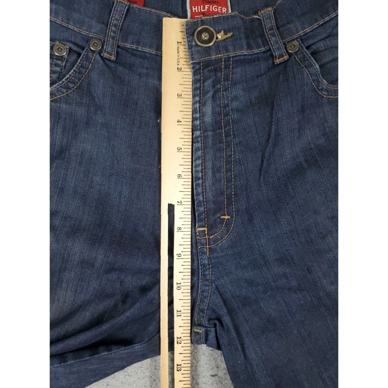 Tommy Hilfiger Tommy Hilfiger Mens Blue Relaxed Straight Leg Jeans Pants 33x31 Size US 33 - 3 Thumbnail