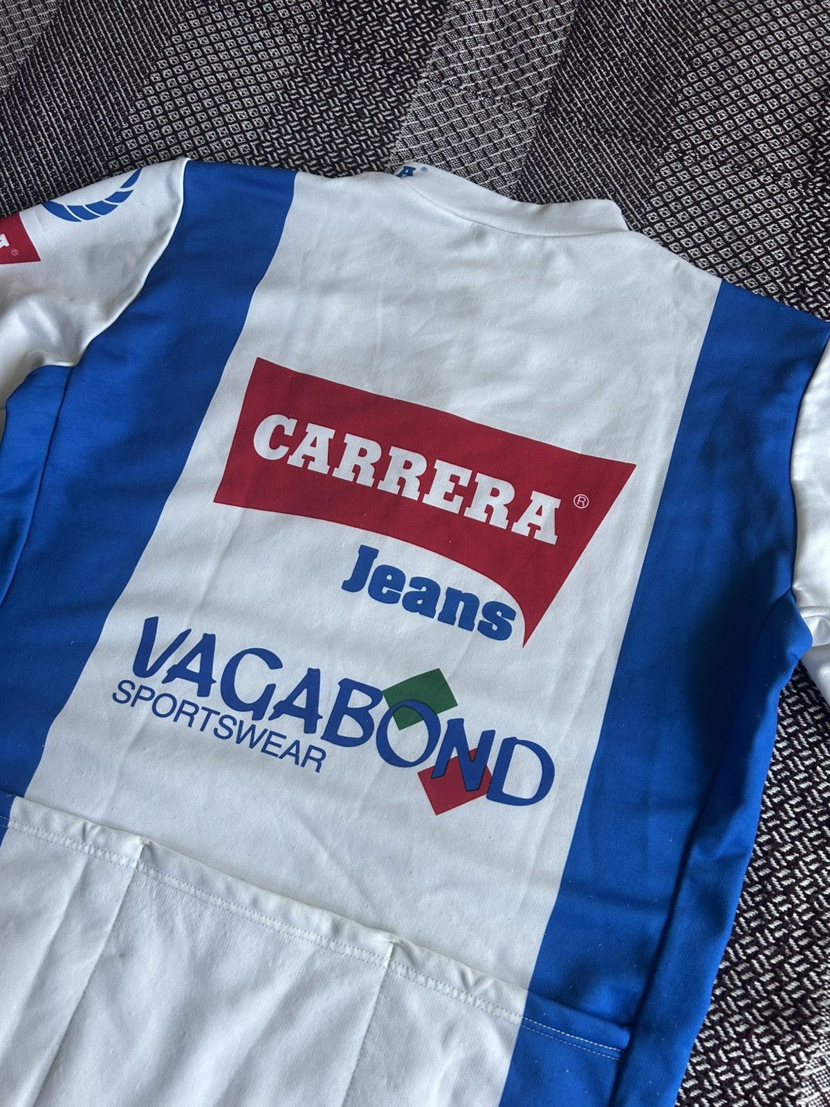 Carrera CARRERA JEANS VINTAGE 90s CYCLING SHIRT BIKE JERSEY SIZE L Size US L / EU 52-54 / 3 - 12 Thumbnail
