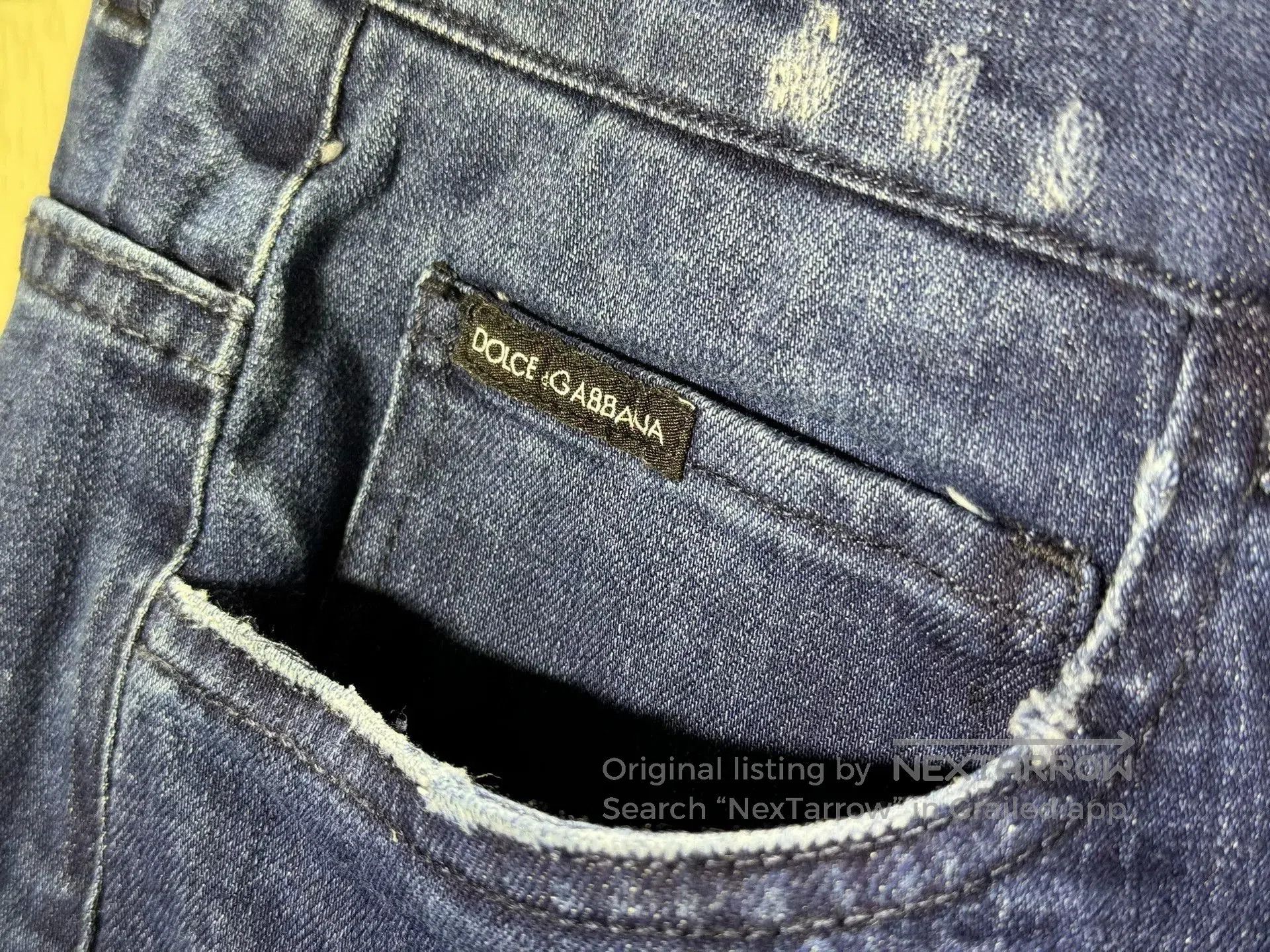 Dolce & Gabbana D&G Men's Washed Whisker Jeans. Size US 32 / EU 48 - 3 Thumbnail