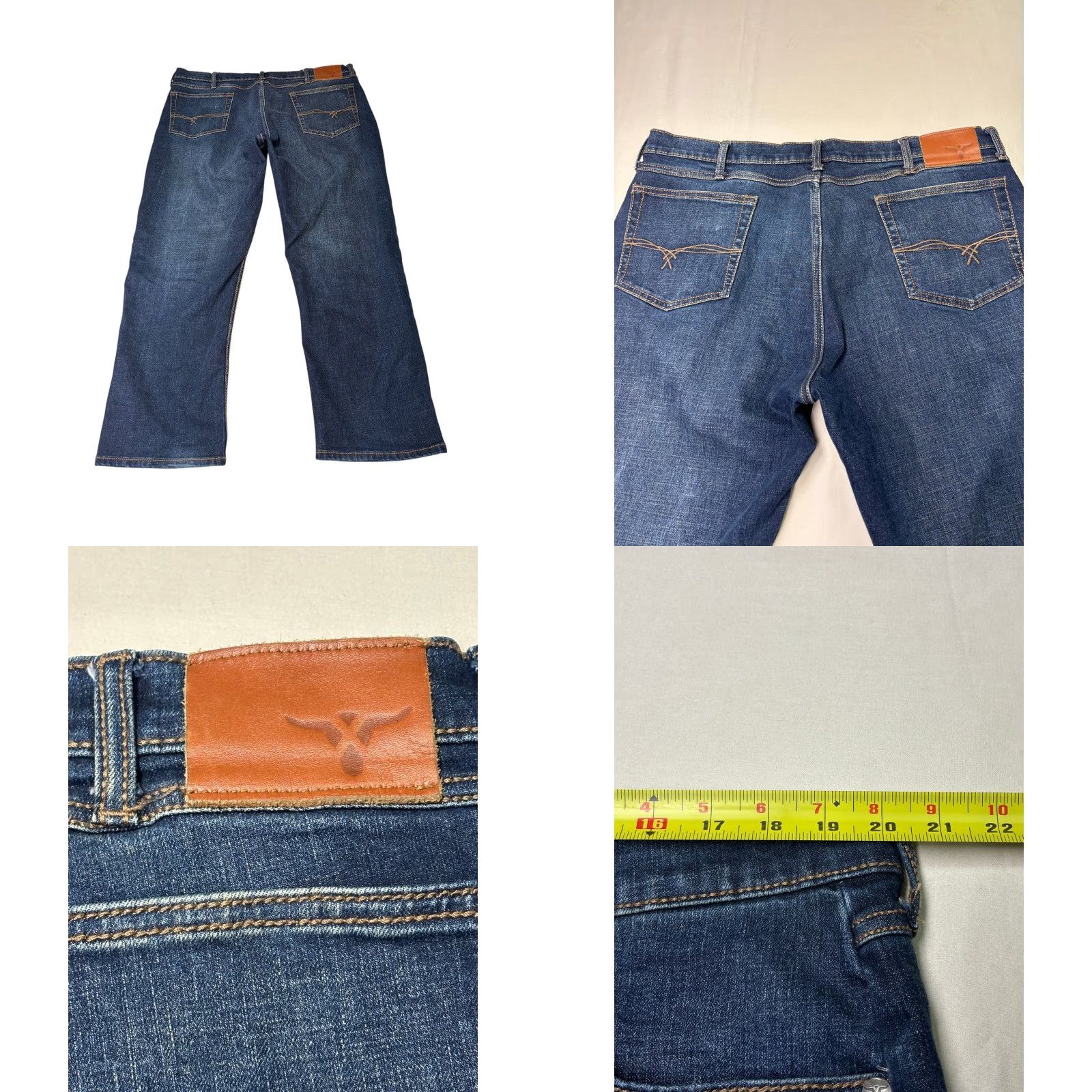 Wrangler Wrangler 20X Style 33 Jeans Mens 38x30 Dark Wash Straight Leg Relaxed Fit Denim Size US 38 / EU 54 - 8 Thumbnail