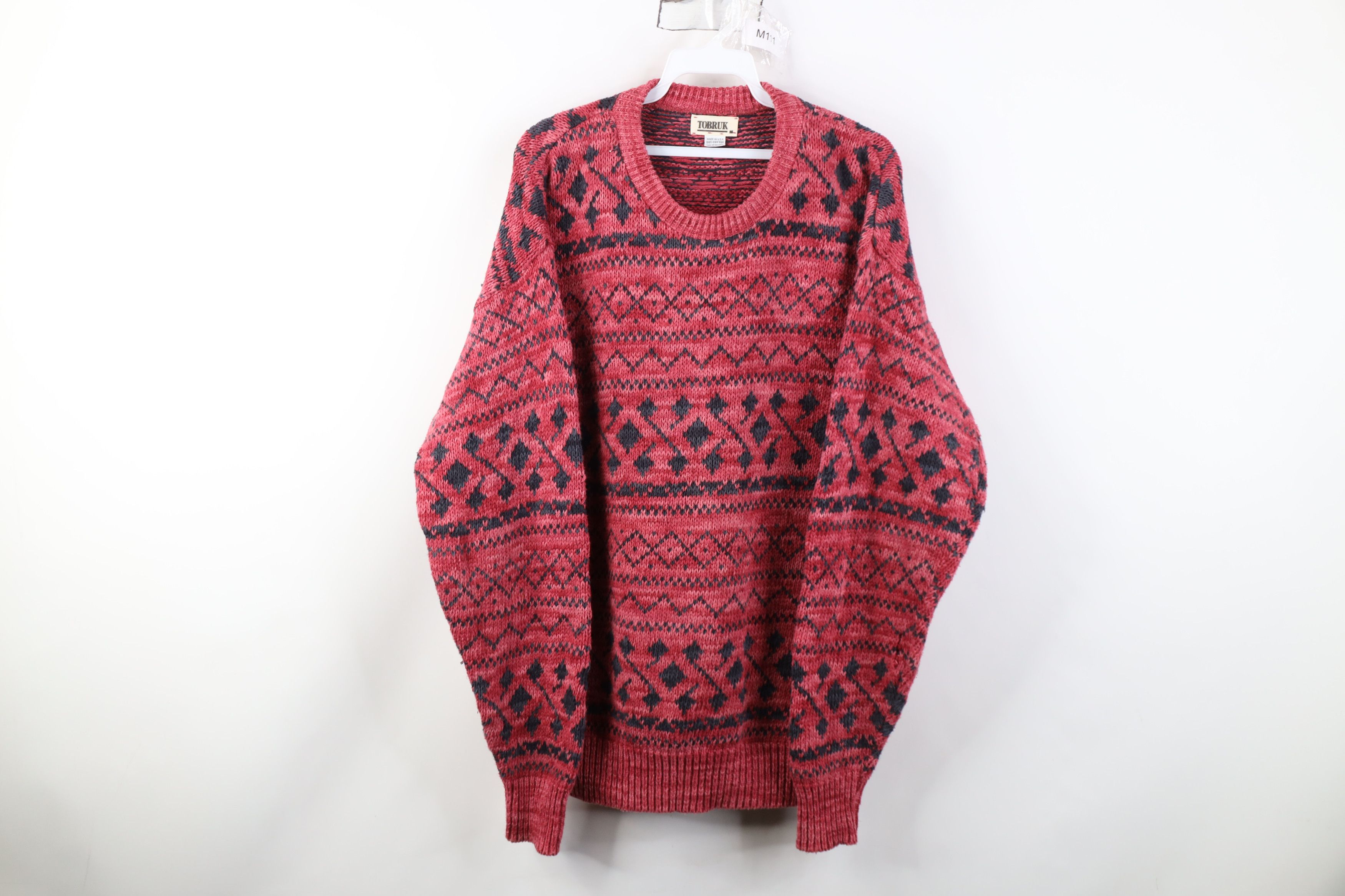 Vintage Vintage 90s Streetwear Fair Isle Knit Crewneck Sweater USA Size US M / EU 48-50 / 2 - 1 Thumbnail
