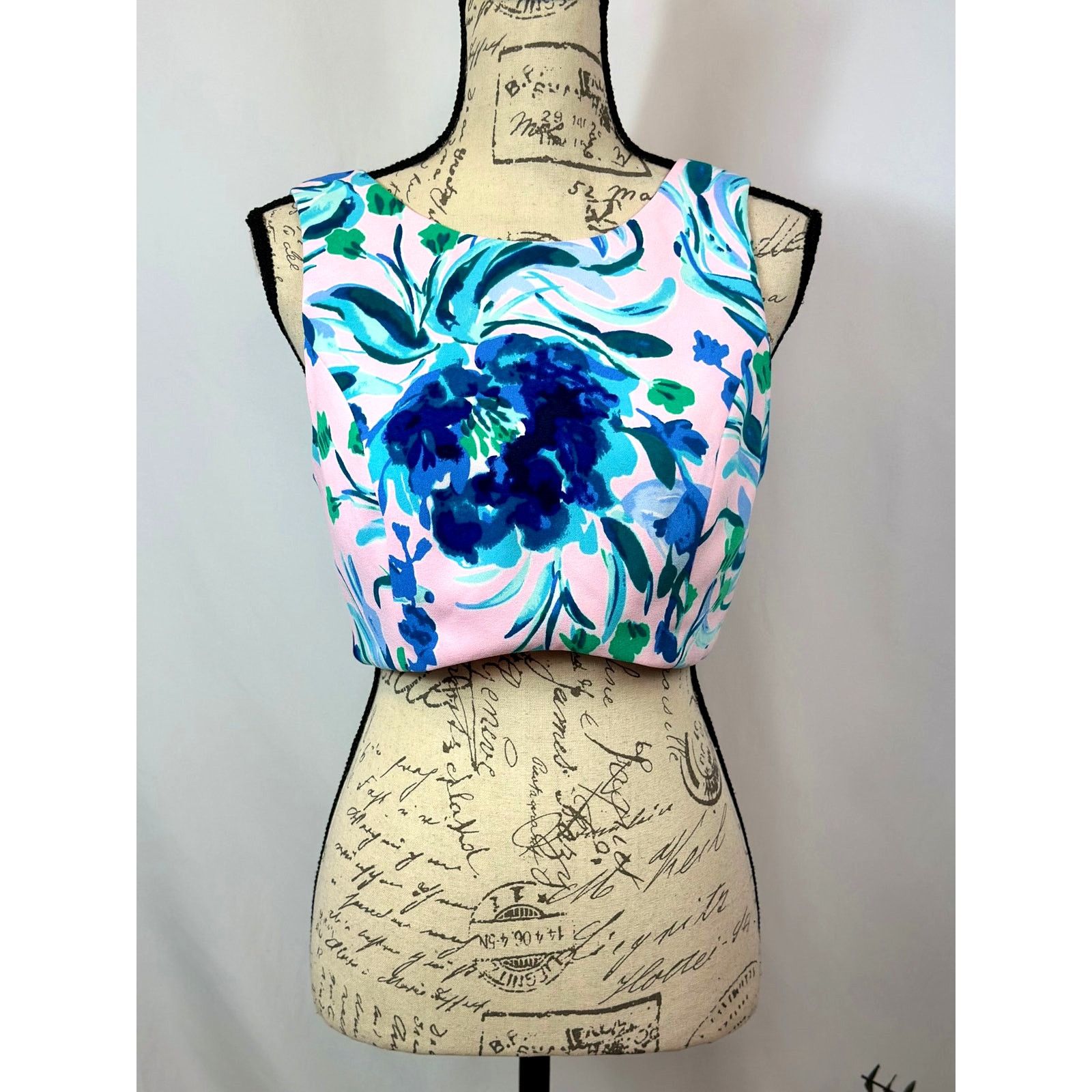 Lilly Pulitzer Lilly Pulitzer Jemma Crop Top Floral Print Sleeveless 4 Size S / US 4 / IT 40 - 5 Thumbnail