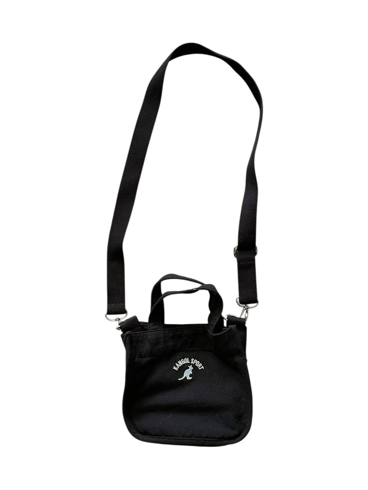 Kangol Sport Mini Canvas Shoulder Bag in Black, Women's