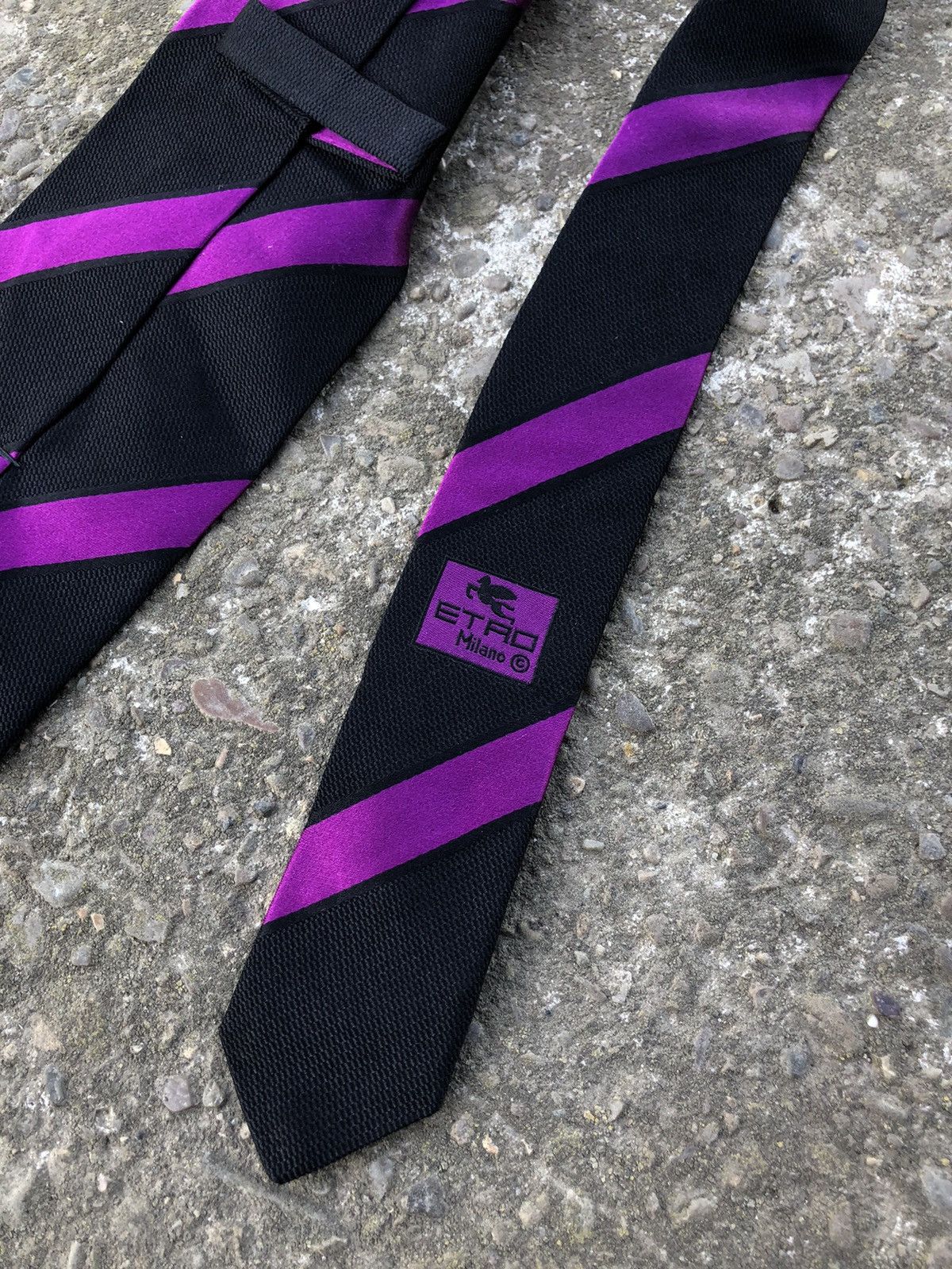 Etro Etro Milano Luxury Stripped Silk Tie Size ONE SIZE - 8 Thumbnail