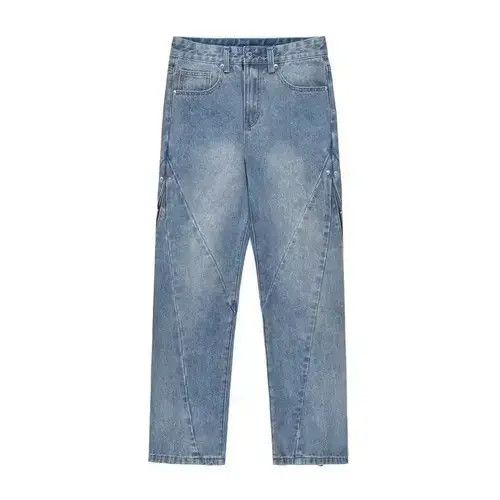 Jean washed fade flare zipper jeans Size US 34 / EU 50 - 2 Thumbnail