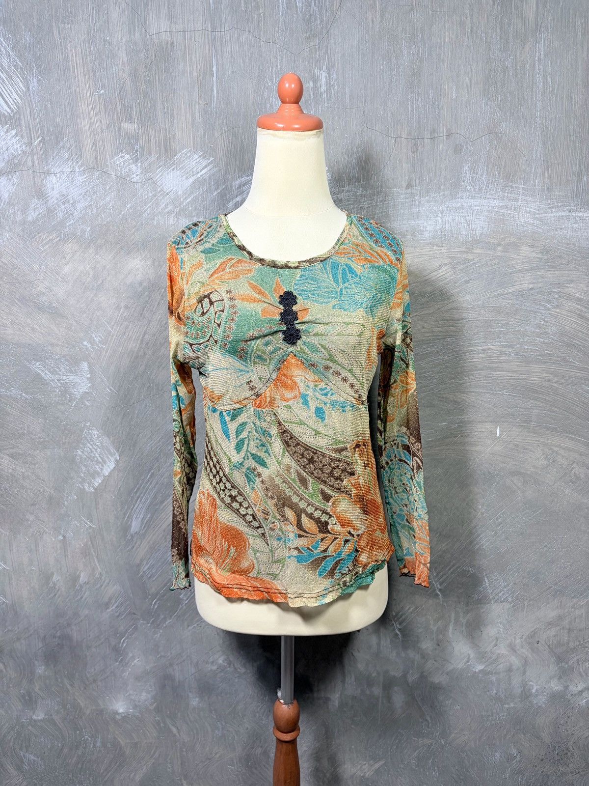 Japanese Brand Y2K Unknown Japanese Mesh Women Tops Size S / US 4 / IT 40 - 1 Thumbnail