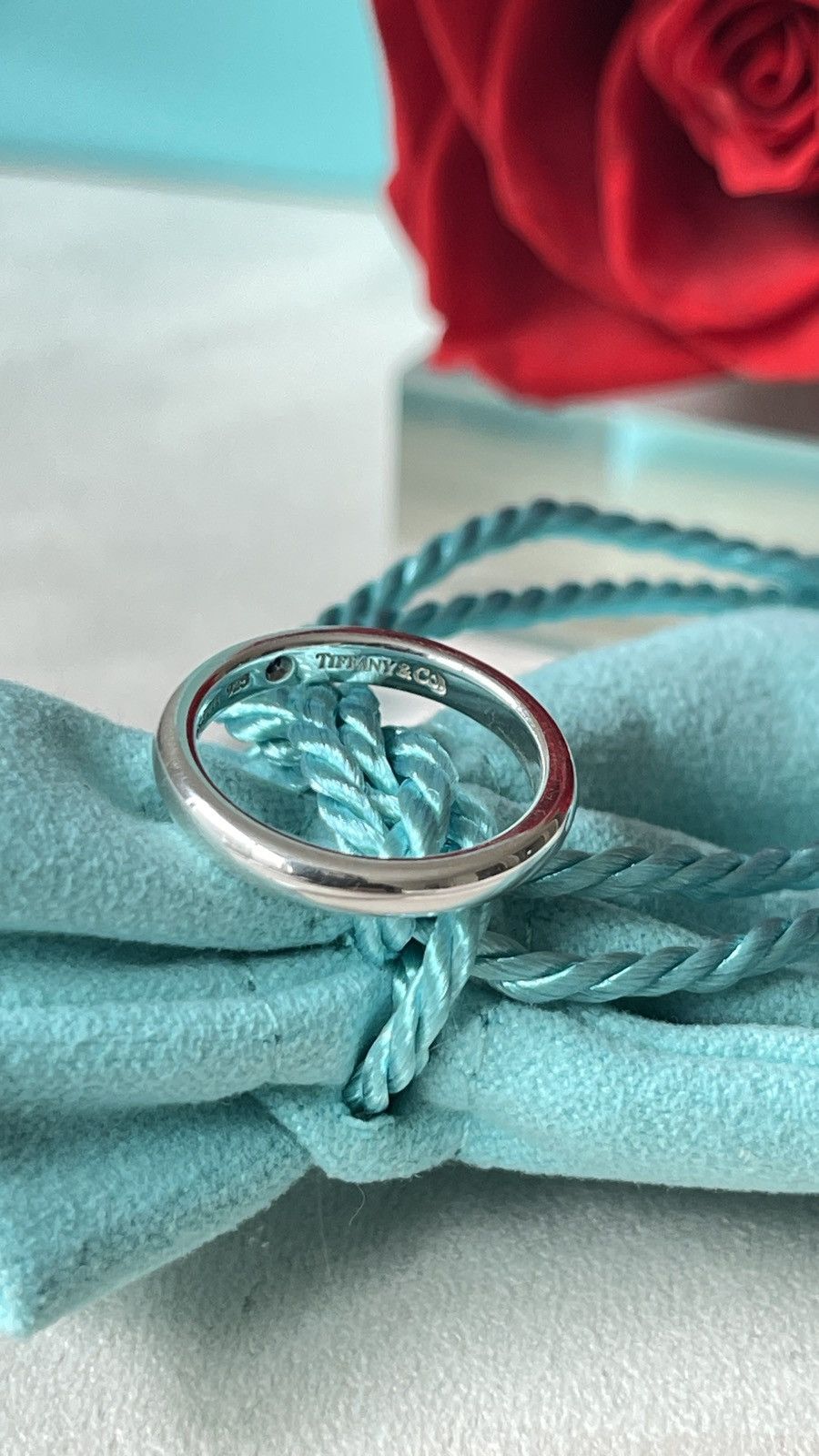 Tiffany & Co. Tiffany & Co Silver Peretti Blue Sapphire Ring 5 NEW $450 Size ONE SIZE - 3 Thumbnail