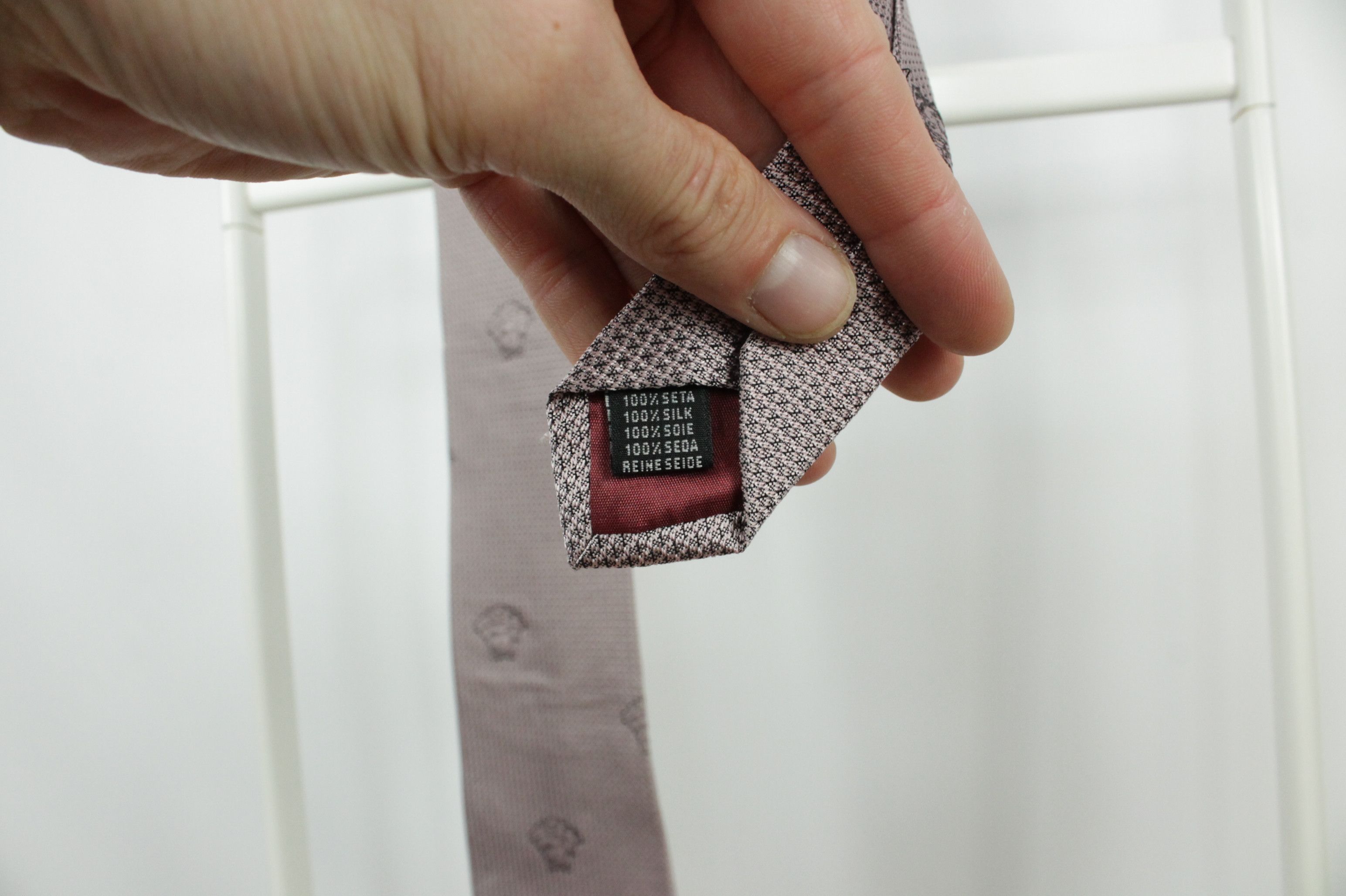 Versace Versace Medusa Print Silk Tie Hand Made in Italy Size ONE SIZE - 4 Thumbnail