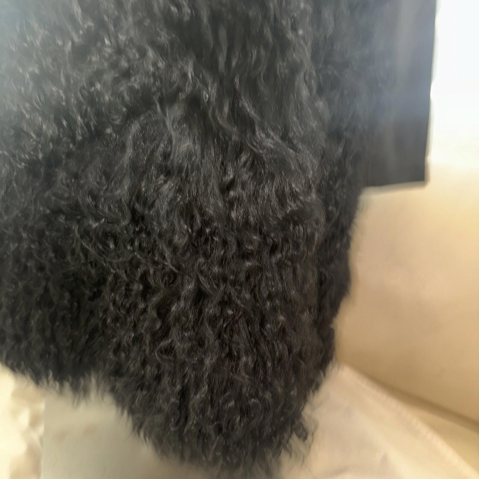 Majestic Maje Genuine Leather Genuine Fur Black Warm Coat Sz 38/S Size S / US 4 / IT 40 - 9 Thumbnail