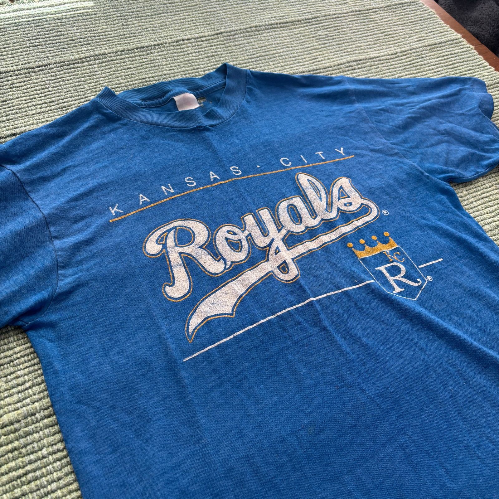 MLB × Vintage True Vintage 70s 80s Kansas City Royals Single Stitched Tee Size US L / EU 52-54 / 3 - 6 Thumbnail