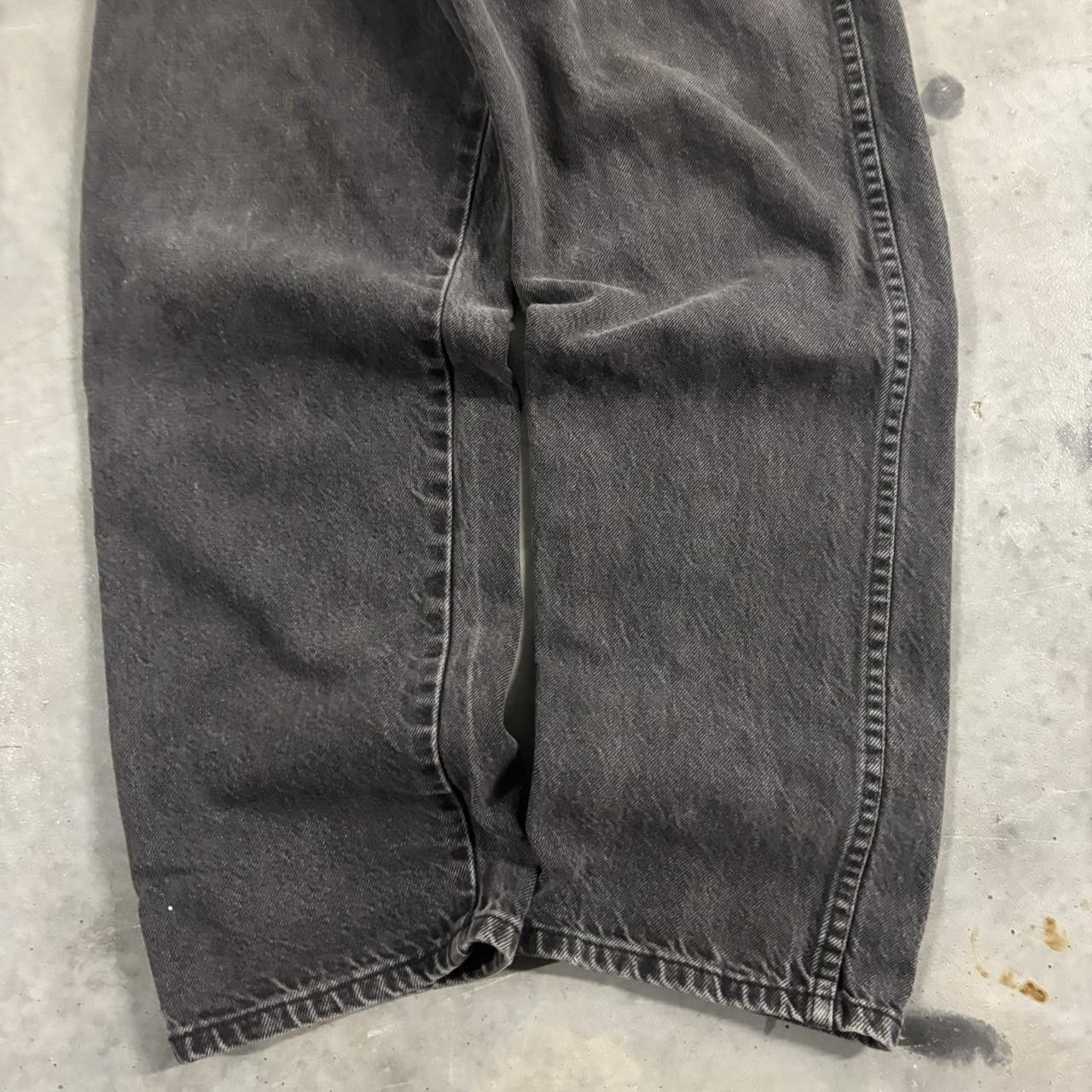 Vintage Crazy Vintage 90s Faded Black Grunge Denim Jeans! 35x30 Size US 35 - 6 Thumbnail