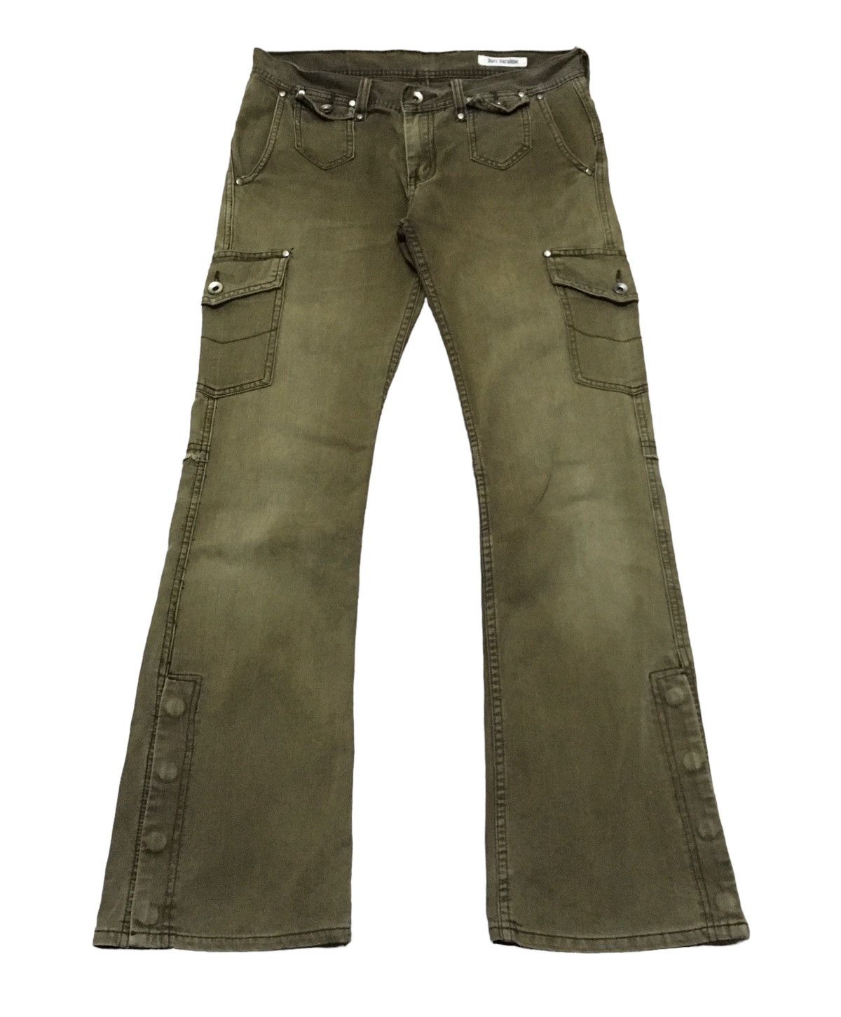If Six Was Nine Rare Design Vintage Brand Pure Paradise Bondage Jeans 1990s Size US 31 - 1 Thumbnail