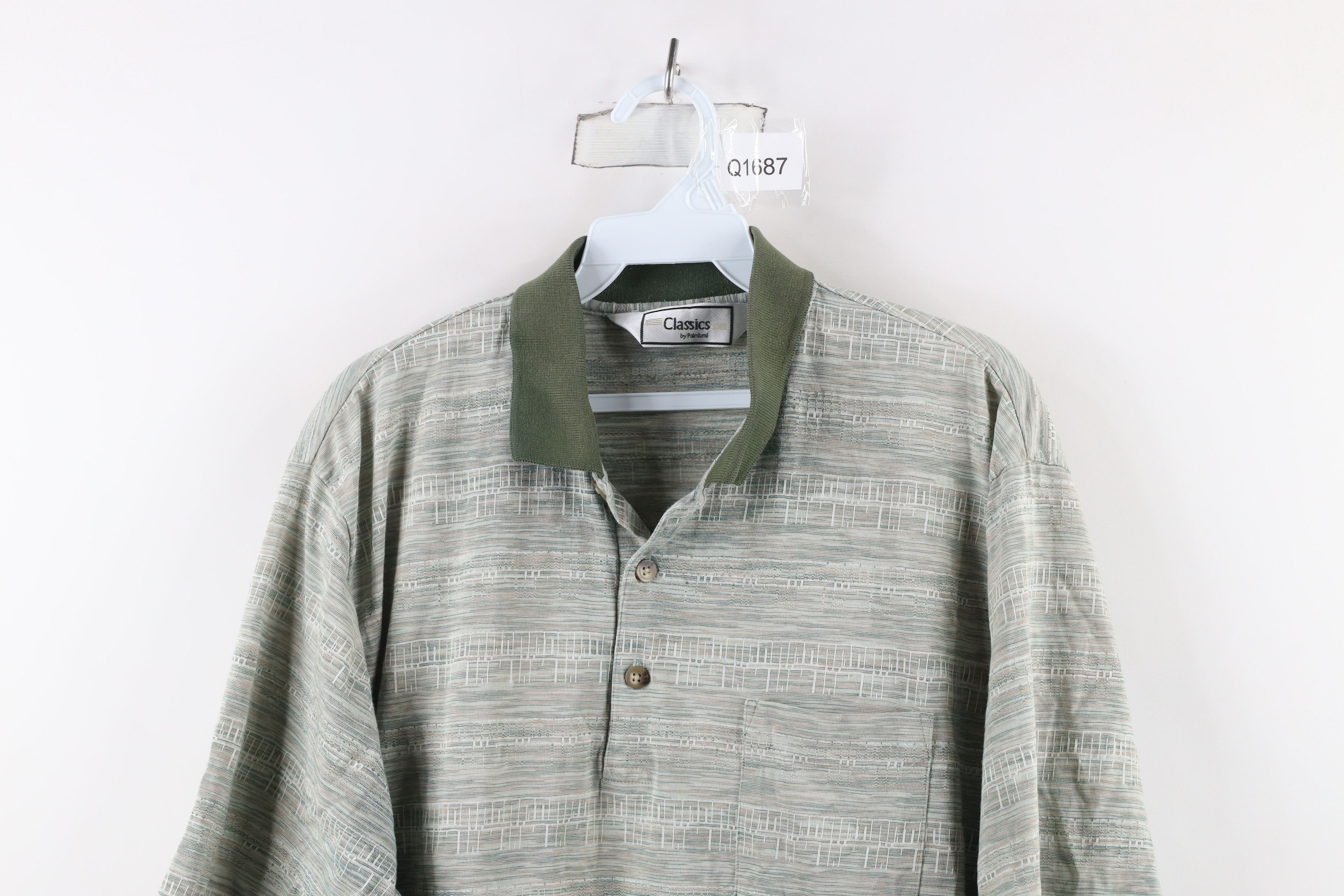Vintage Vintage 90s Streetwear Striped Knit Collared Golf Polo Shirt Size US L / EU 52-54 / 3 - 2 Thumbnail