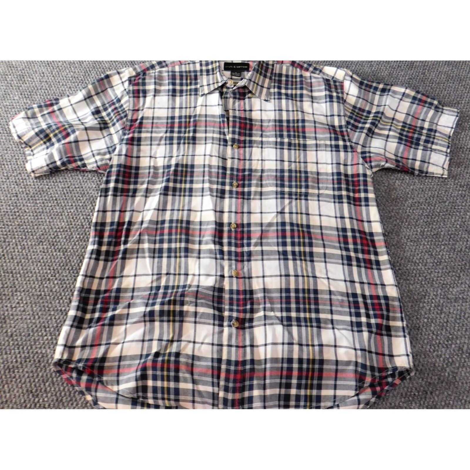 Croft & Barrow Croft & Barrow Mens Shirt Medium blue plaid button up casual Button-Down Collar Size US M / EU 48-50 / 2 - 2 Thumbnail
