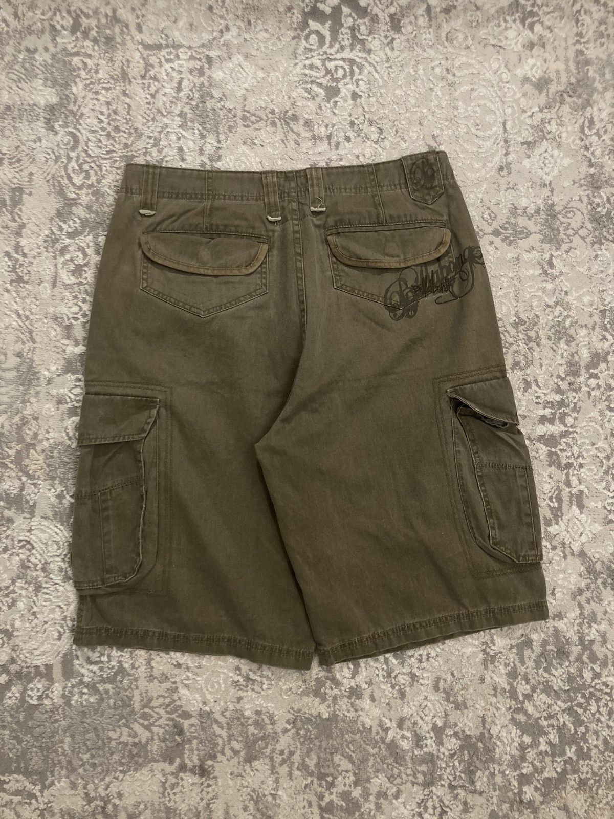 Billabong × Vintage Billabong Vintage Cargo Shorts Size US 33 - 2 Thumbnail
