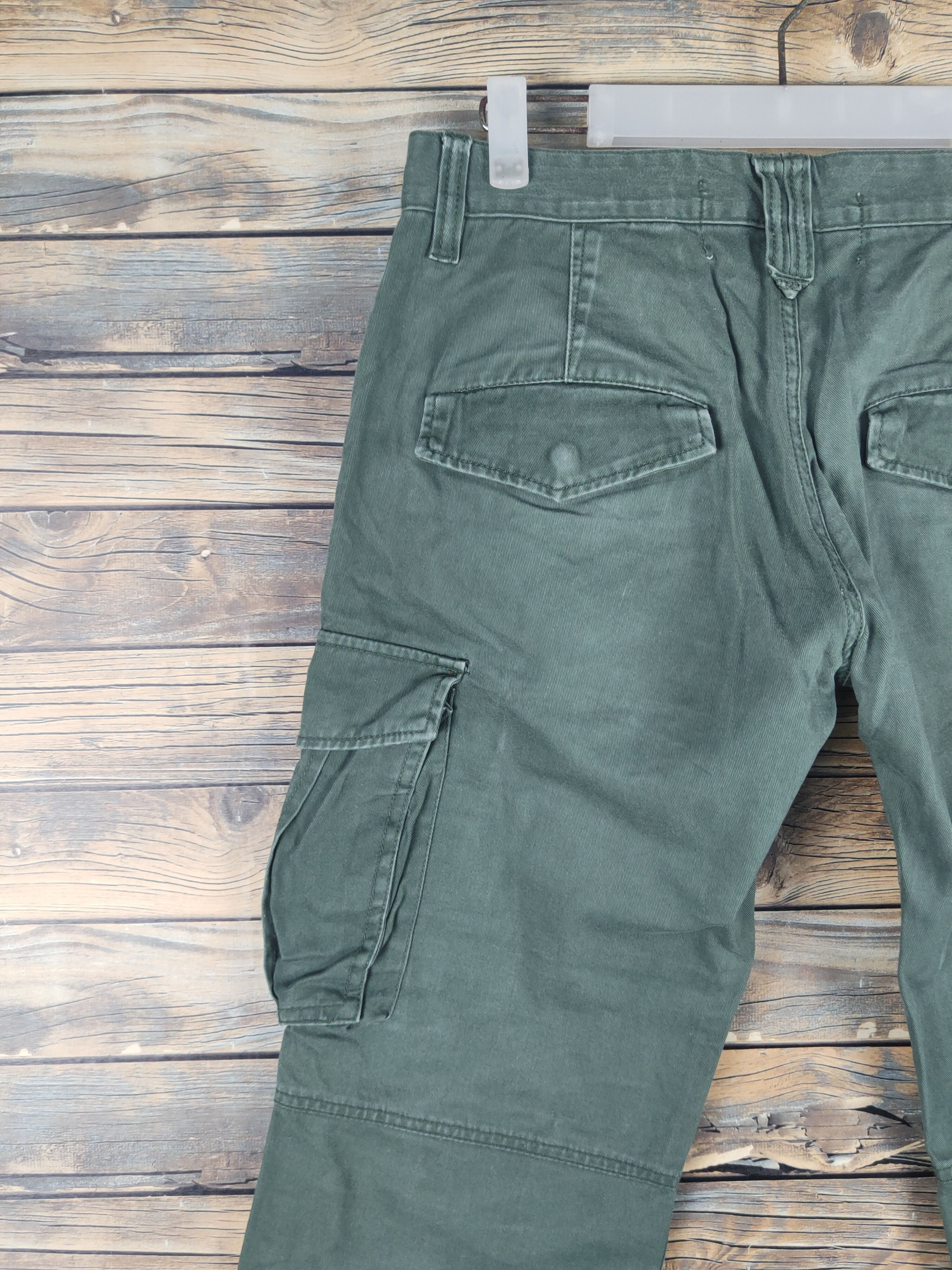 Japanese Brand DL Japanese Brand Green Multipocket Cargo Pants #1582 Size US 31 - 8 Thumbnail