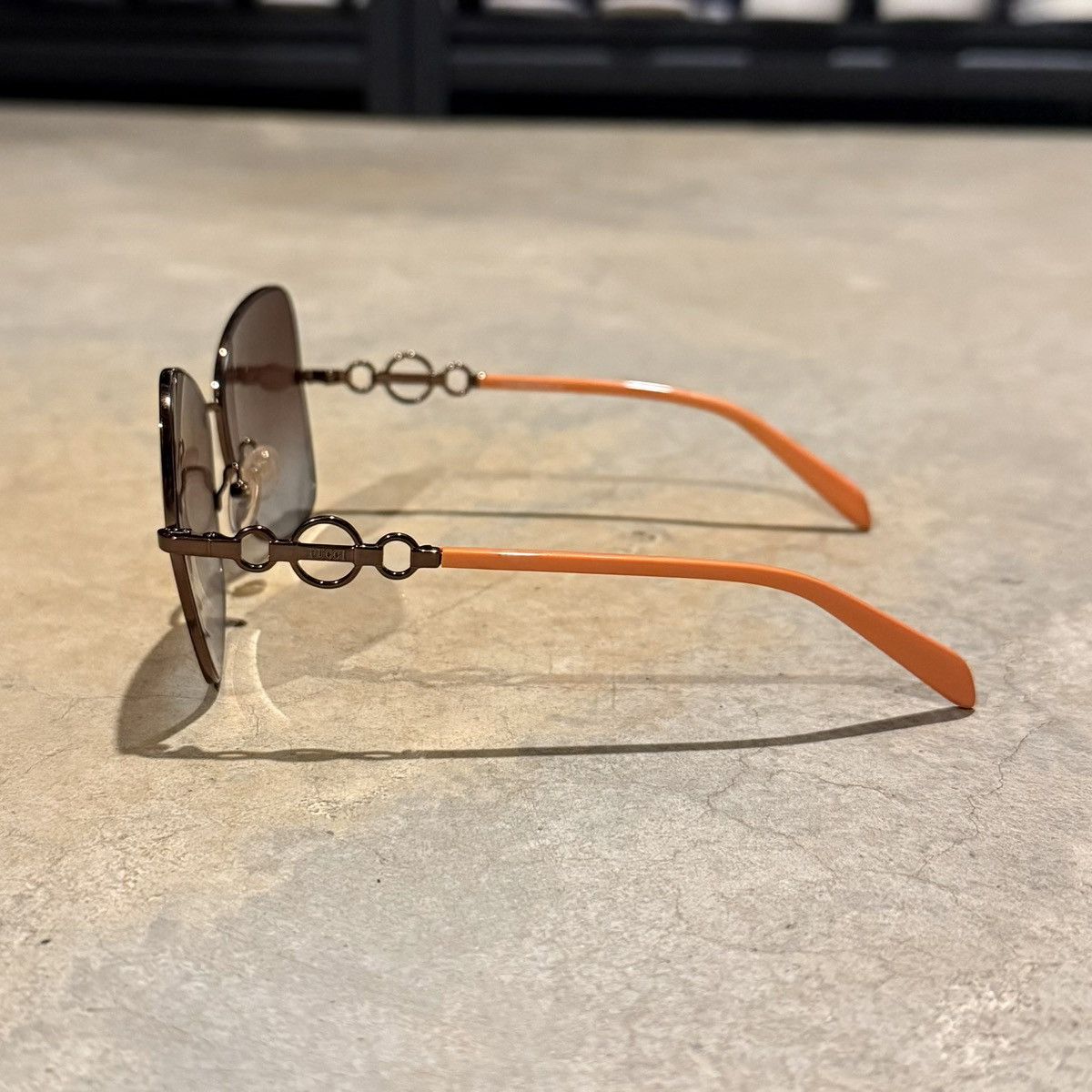 Other Emilio Pucci Butterfly Frame Gradient Lens Sunglasses Orange Size ONE SIZE - 4 Thumbnail