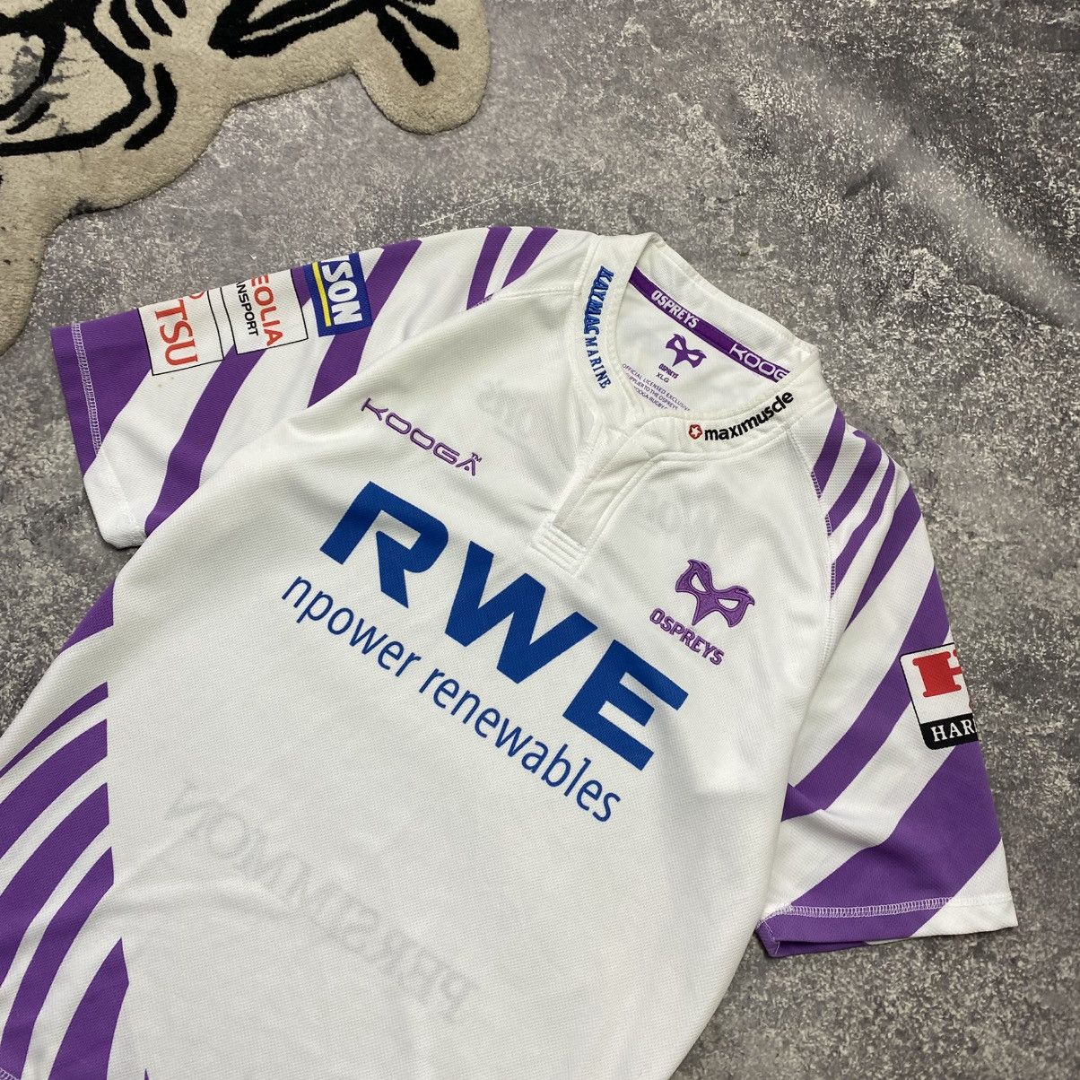 Rugby Ralph Lauren Vintage 90’s Kooga Ospreys Many sponsors rugby jersey Size US XL / EU 56 / 4 - 2 Thumbnail