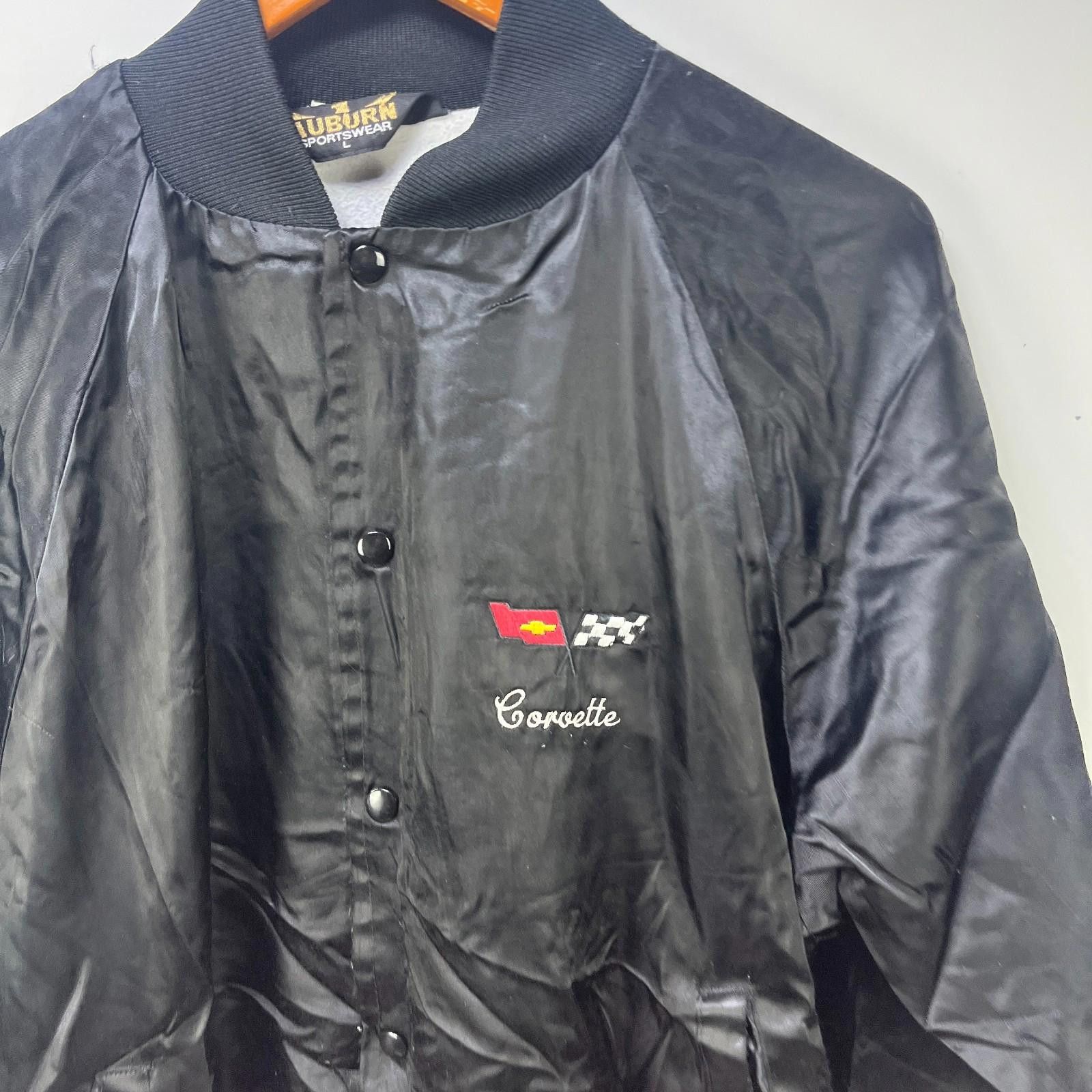 Colette Vintage 80s Corvette Racing Satin Bomber Jacket Large Size US L / EU 52-54 / 3 - 4 Thumbnail