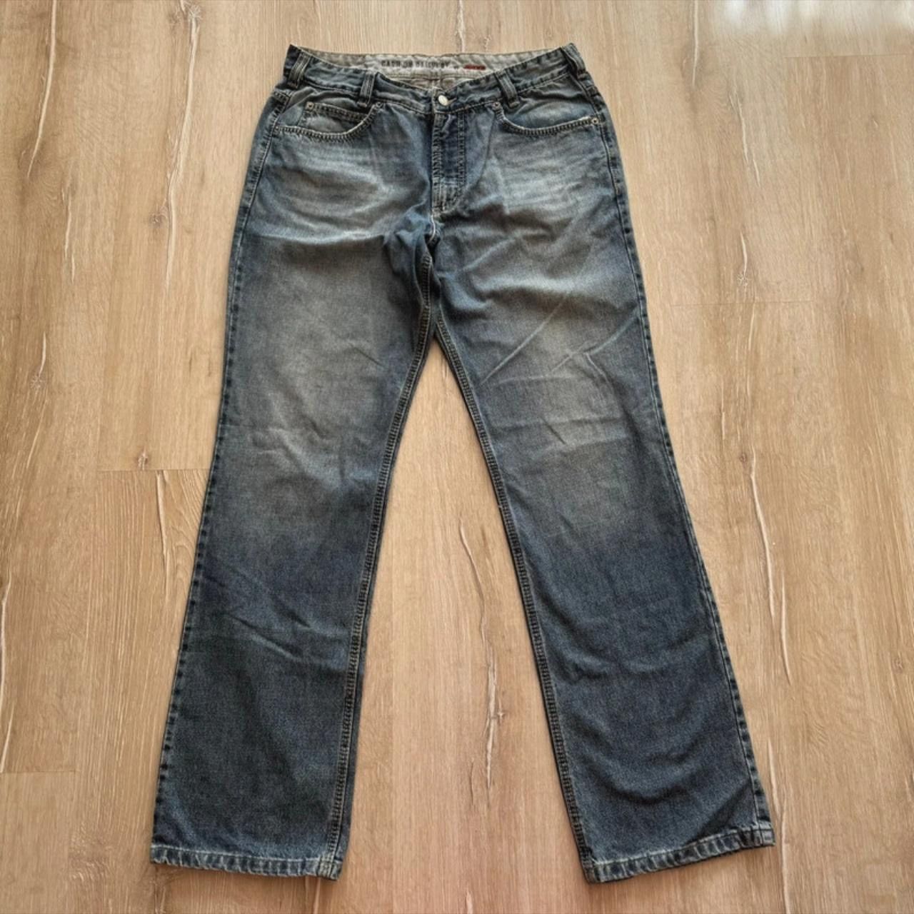 Japanese Brand Joker Cash on Delivery Men's Blue Straight Regular Jeans W36 Size US 36 / EU 52 - 9 Thumbnail