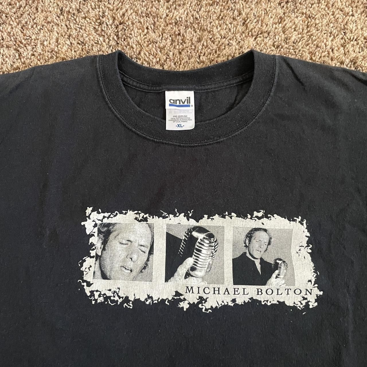 Anvil × Band Tees × Vintage Vintage Michael Bolton Artist Band T-Shirt Size US XL / EU 56 / 4 - 1 Thumbnail