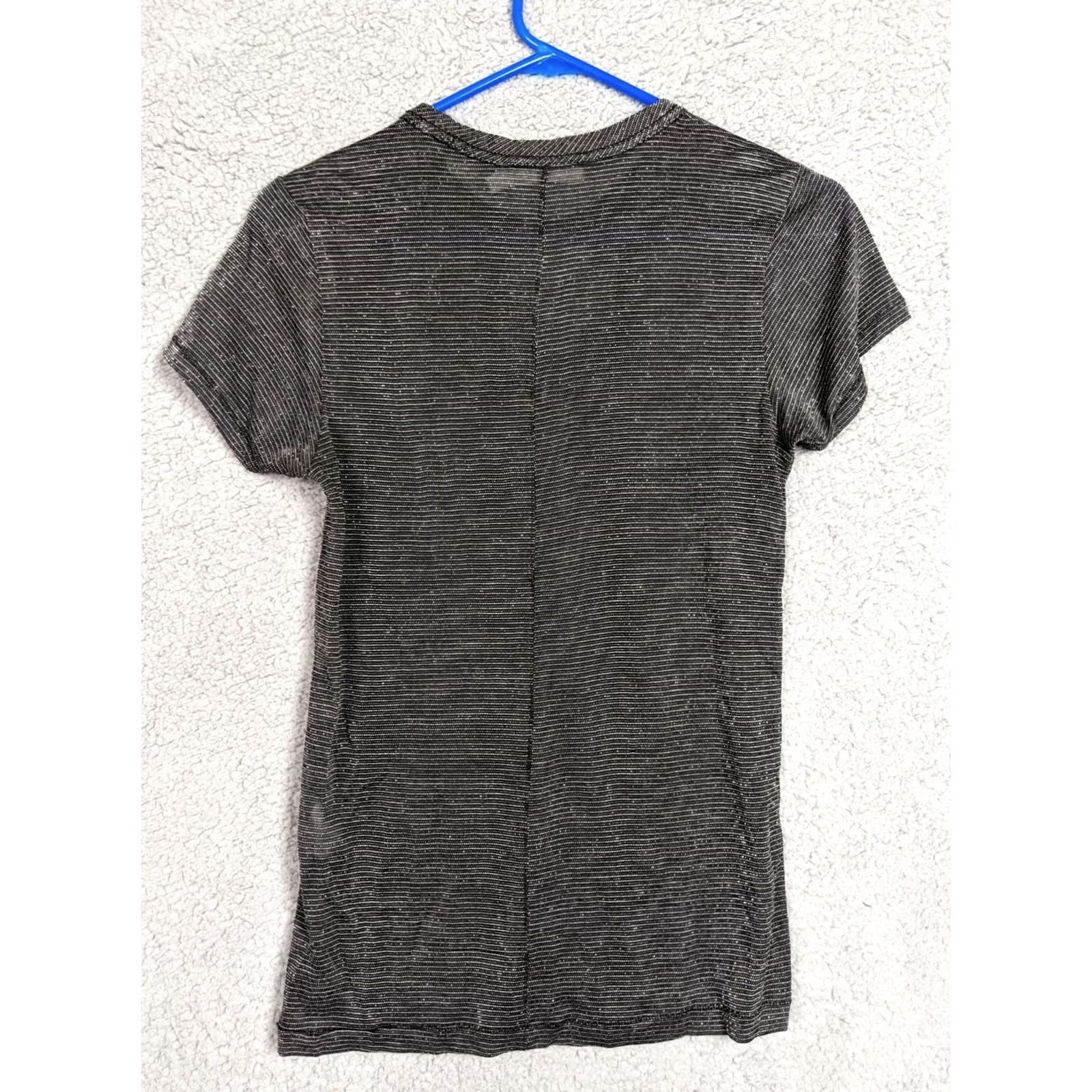 Rag & Bone rag & bone Women's Top XS Crew Neck Striped Short Sleeve Casual Knit Multicolor Lighter All Seasons Lightweight Regular Shirt Womens XS Size XS / US 0-2 / IT 36-38 - 2 Thumbnail