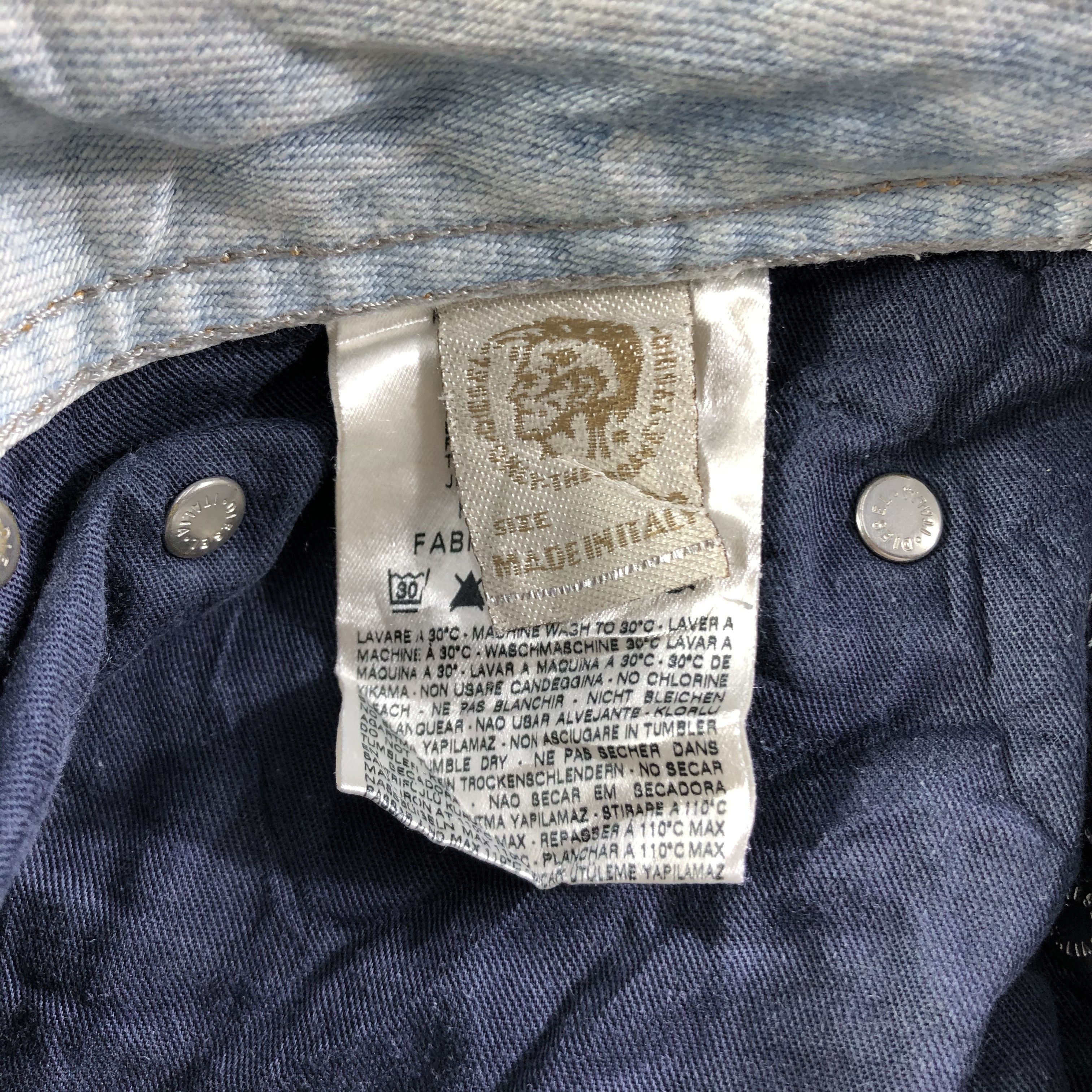 Diesel Vintage Light Wash Diesel Industry Jeans-J3620 Size US 34 / EU 50 - 10 Thumbnail