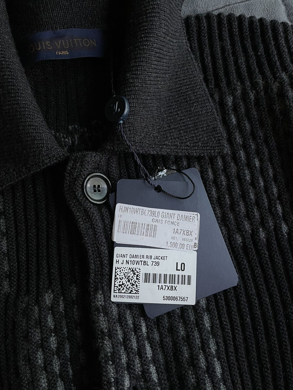 Louis Vuitton × Nigo Louis Vuitton Nigo Giant Damier Rib Jacket Size US L / EU 52-54 / 3 - 7 Thumbnail