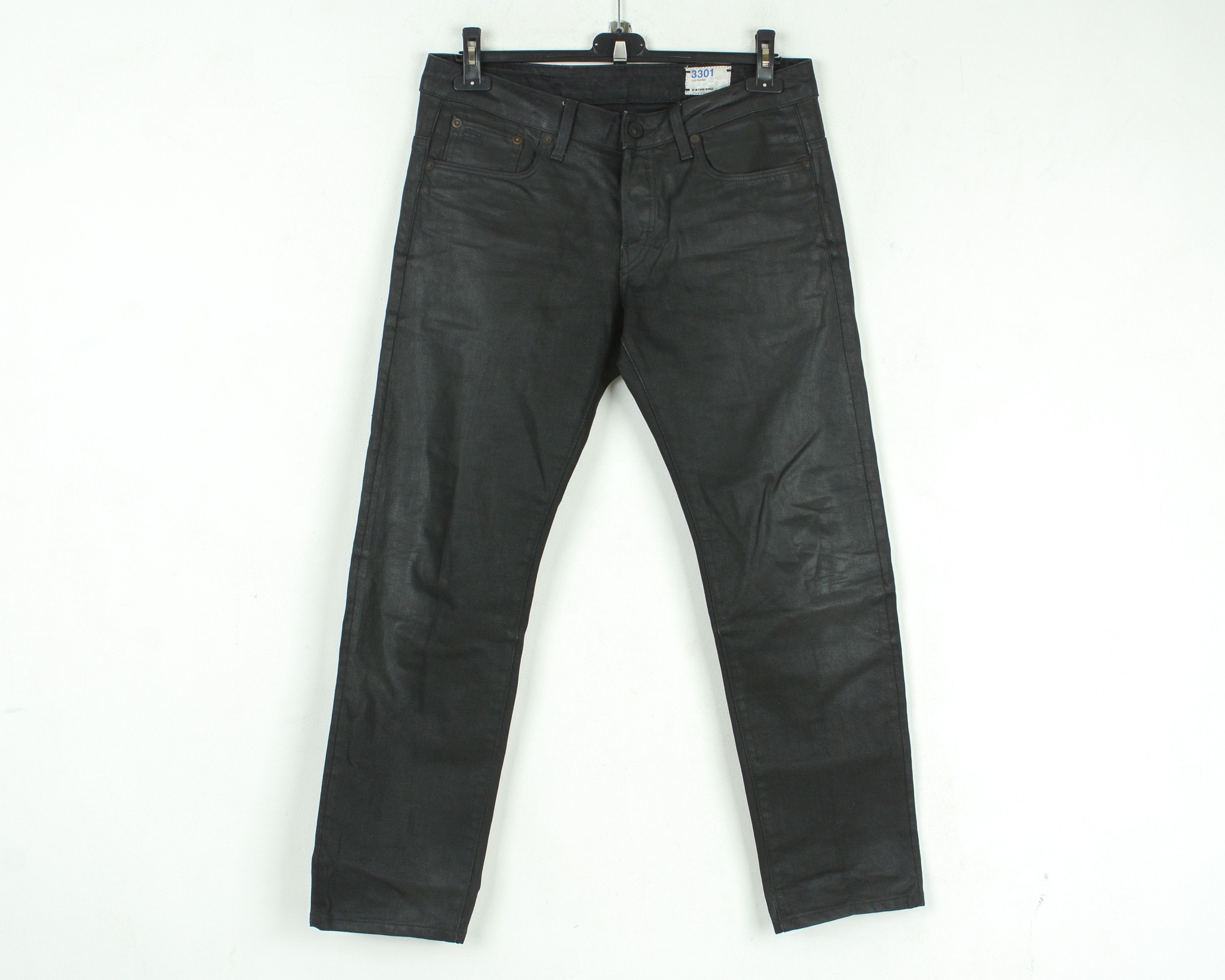 3301 LOW TAPERED W32 L32 Waxed Jeans Denim Pants India