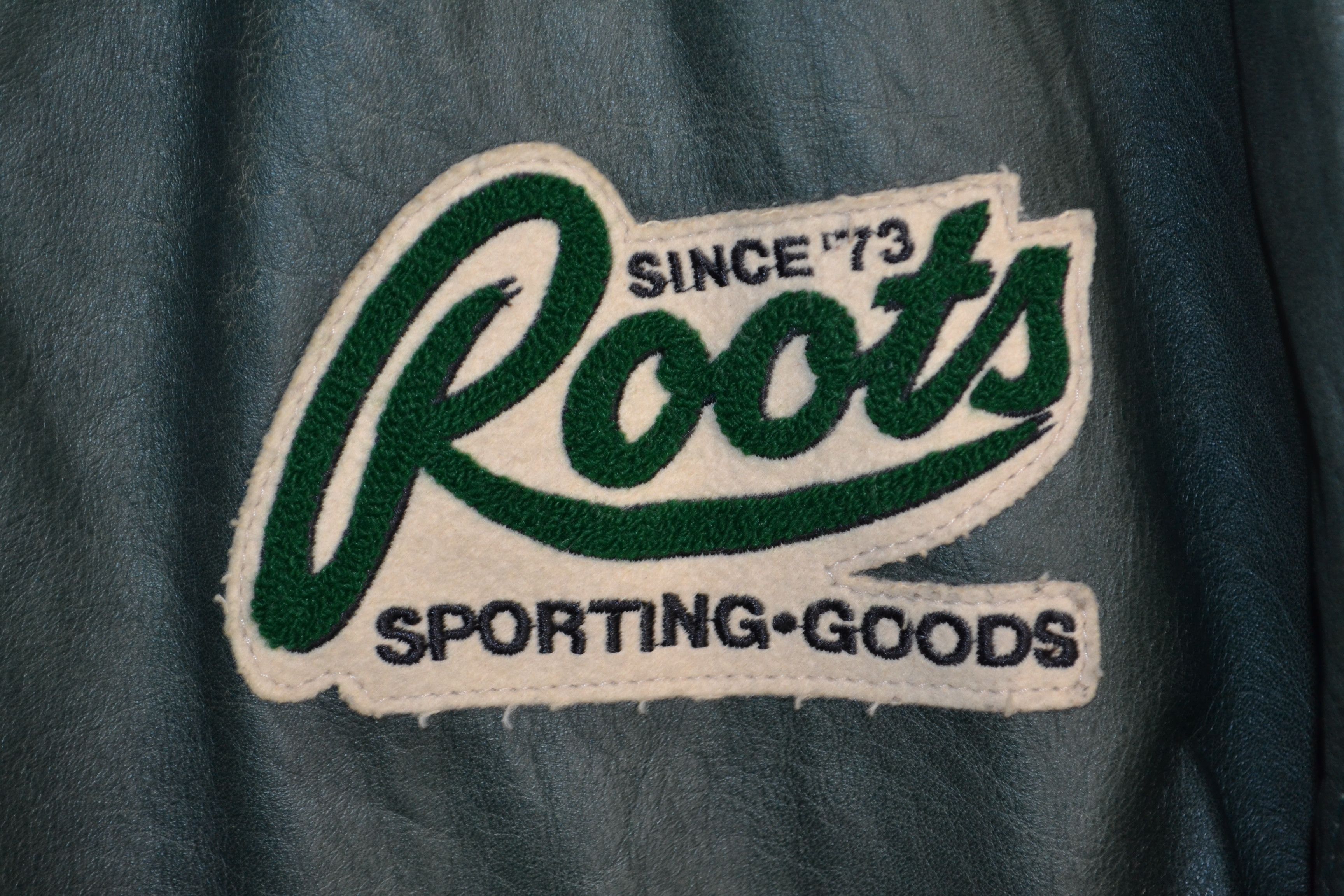 Roots Roots Vintage 90s Green Ford Build Tough Leather Varsity XXL Size US XXL / EU 58 / 5 - 5 Thumbnail