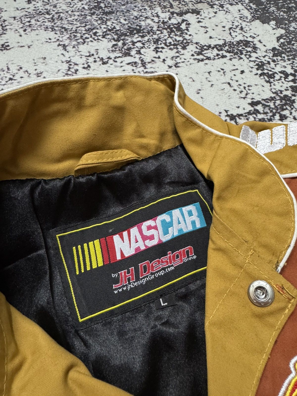 Jeff Hamilton Vintage Jeff Hamilton Racing Jacket Jeff Gordon Flames Size US L / EU 52-54 / 3 - 5 Thumbnail