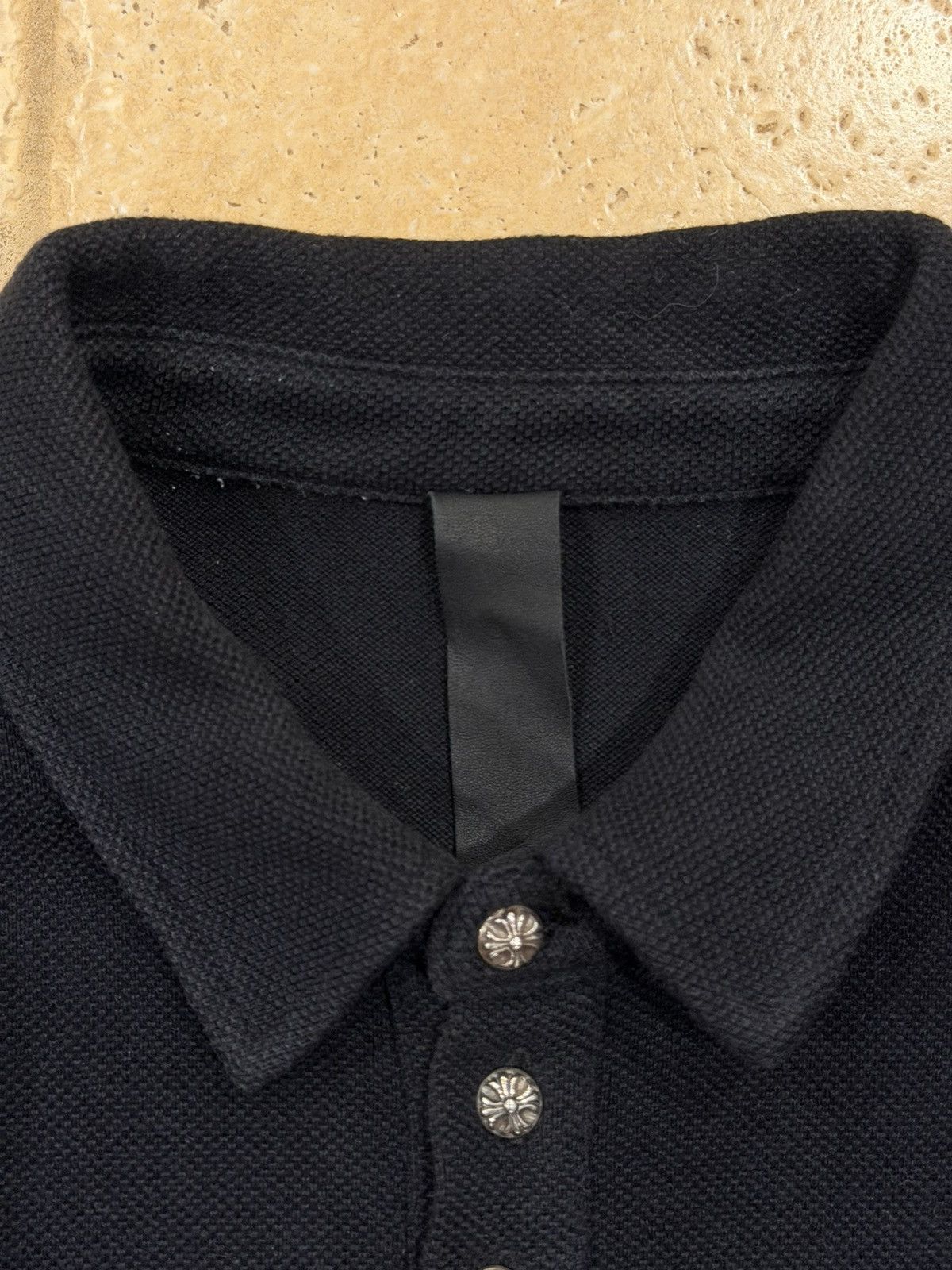 Chrome Hearts Chrome Hearts x Matty Boy Chomper Lips Black Polo Shirt Size US M / EU 48-50 / 2 - 7 Thumbnail