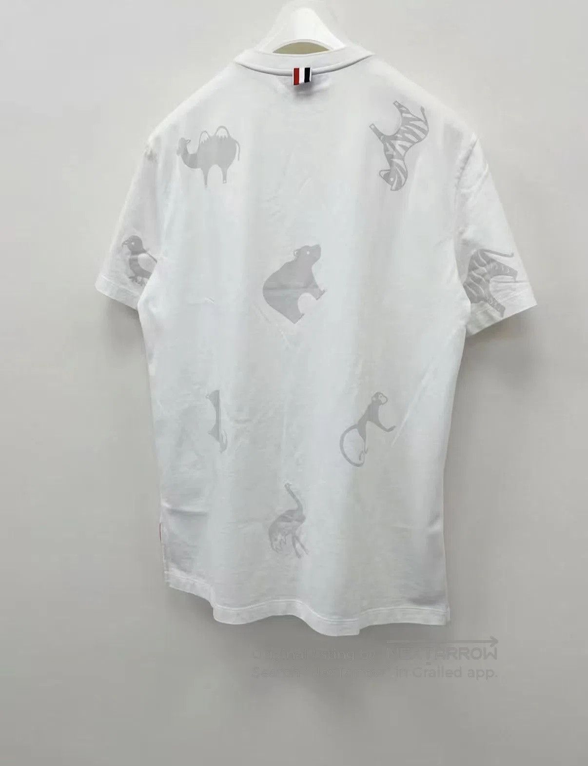 Thom Browne White Animal Print Short Sleeve T. Size US L / EU 52-54 / 3 - 7 Thumbnail