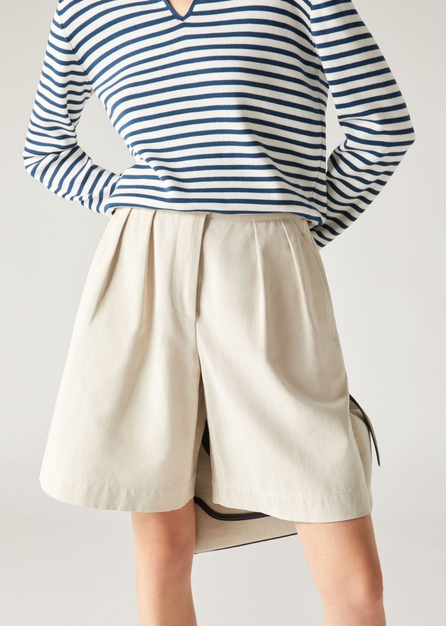 Loro Piana o1srvl11e0424 Shorts in White Size 26" / US 2 / IT 38 - 2 Thumbnail