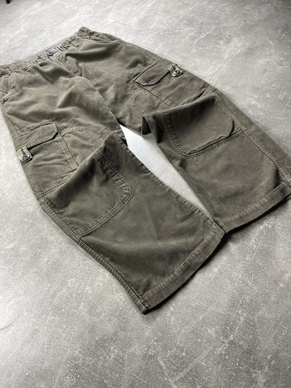 Other Cargo Military Multipocket Corduroy Khaki Pants Size US 28 / EU 44 - 8 Thumbnail