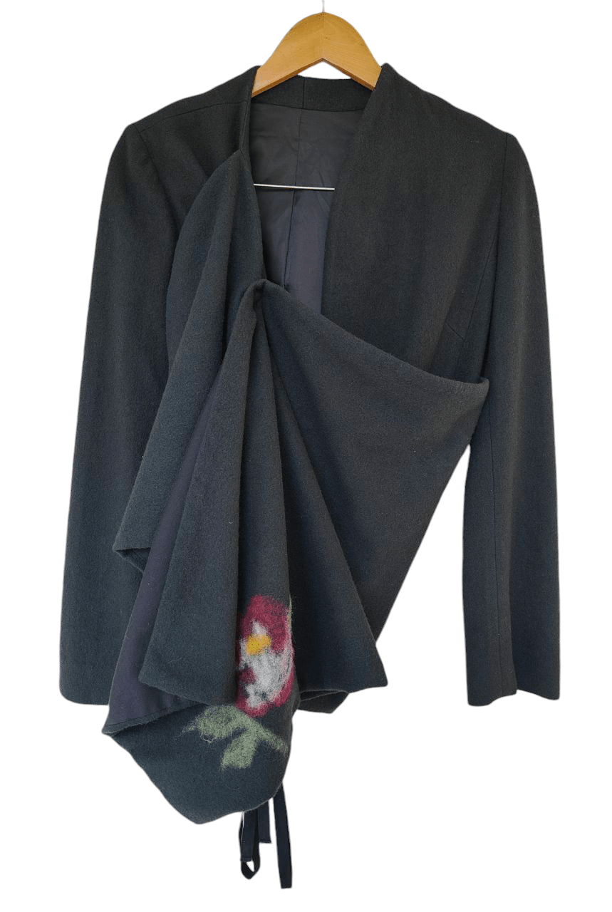 Japanese Brand Slygunstricker Reconstructed Wool Jacket Size S / US 4 / IT 40 - 1 Thumbnail
