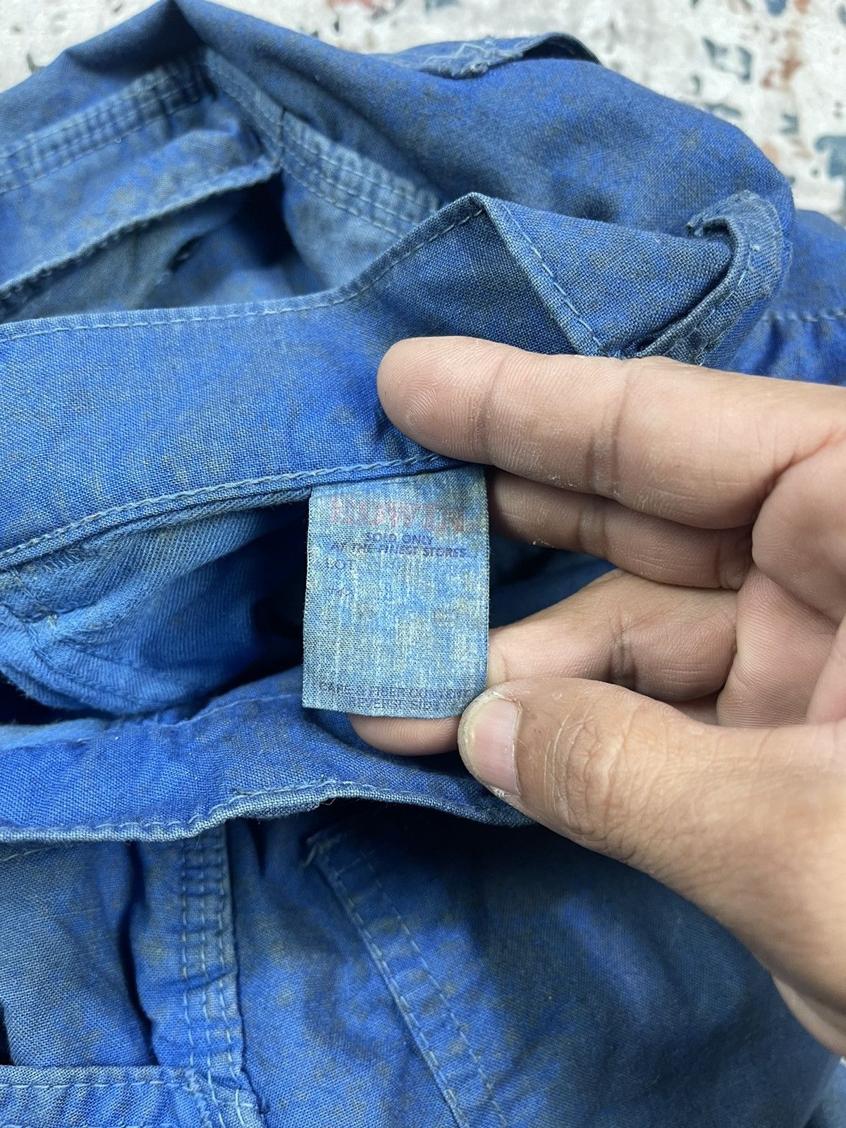 Edwin Vtg Distressed Dirt Edwin Blue Carpenter Pants Size US 28 / EU 44 - 7 Thumbnail