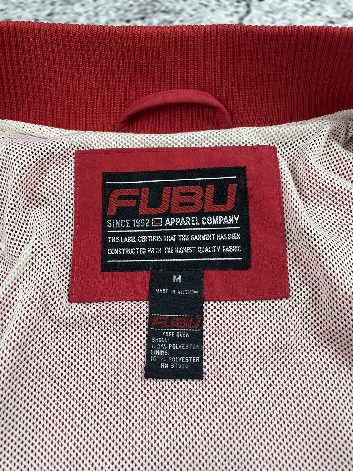 Fubu FUBU M Red Varsity Bomber Jacket Y2K Drip Swag Size US M / EU 48-50 / 2 - 3 Thumbnail