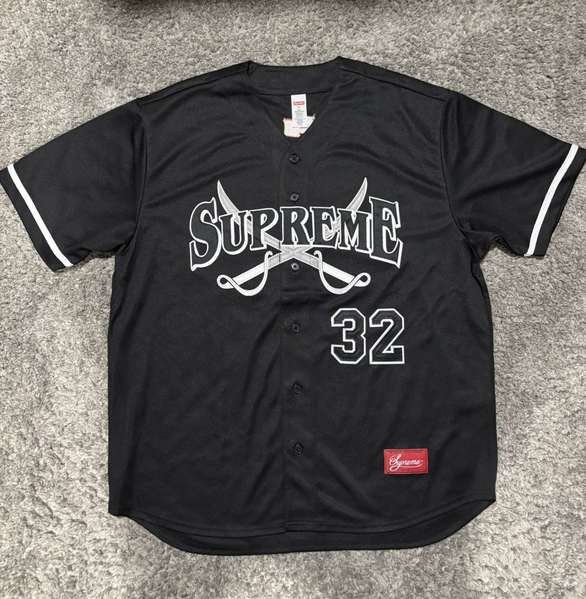 Supreme Supreme Swords Baseball Jersey Size US XL / EU 56 / 4 - 1 Thumbnail