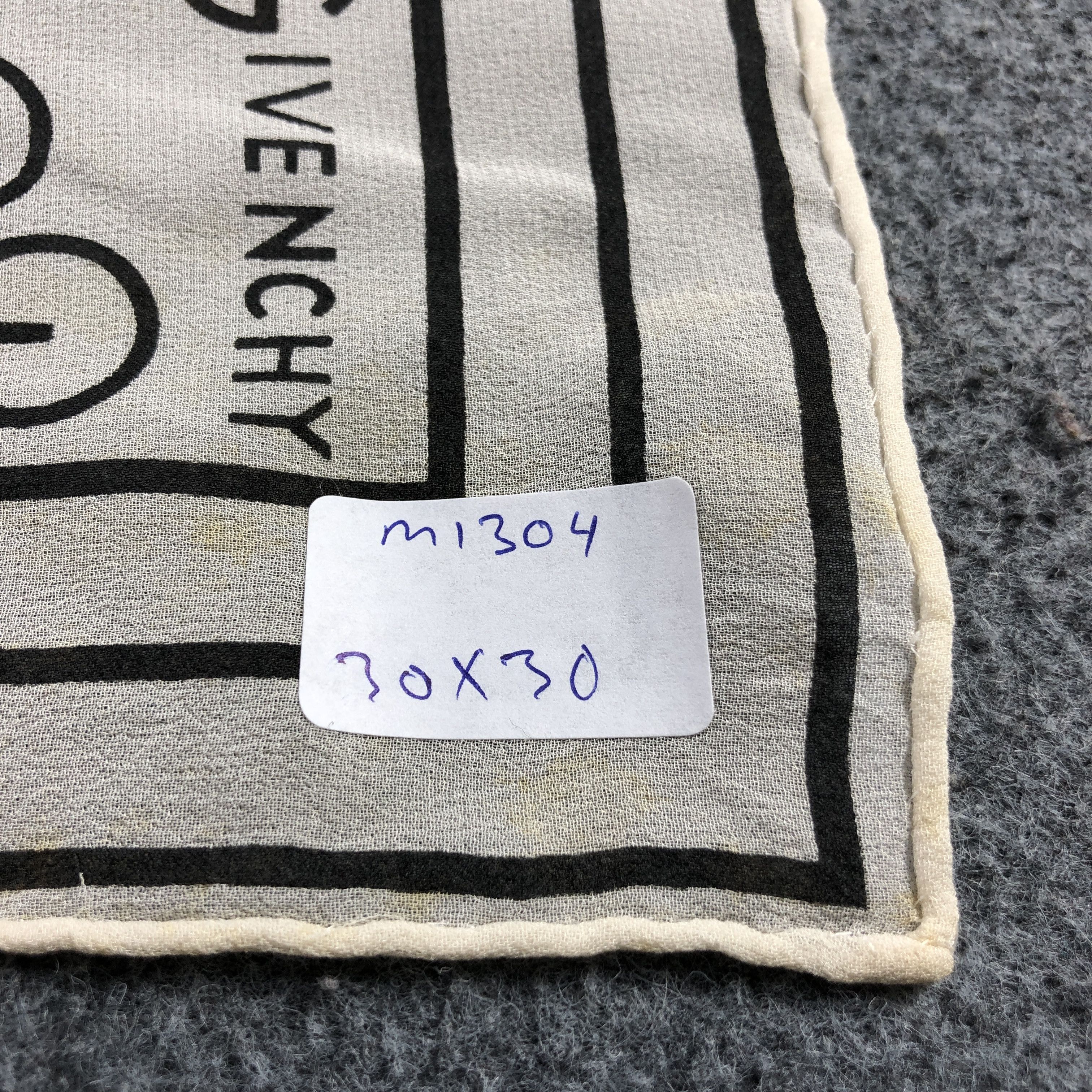 Givenchy Vintage Givenchy Monogram Hand Rolled Silk Scarf M1304 Size ONE SIZE - 18 Thumbnail